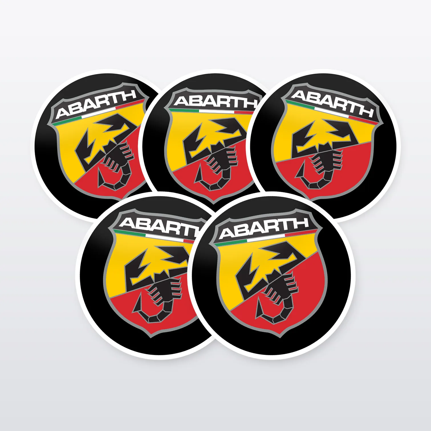Abarth Aufkleber Set – 5 Sticker