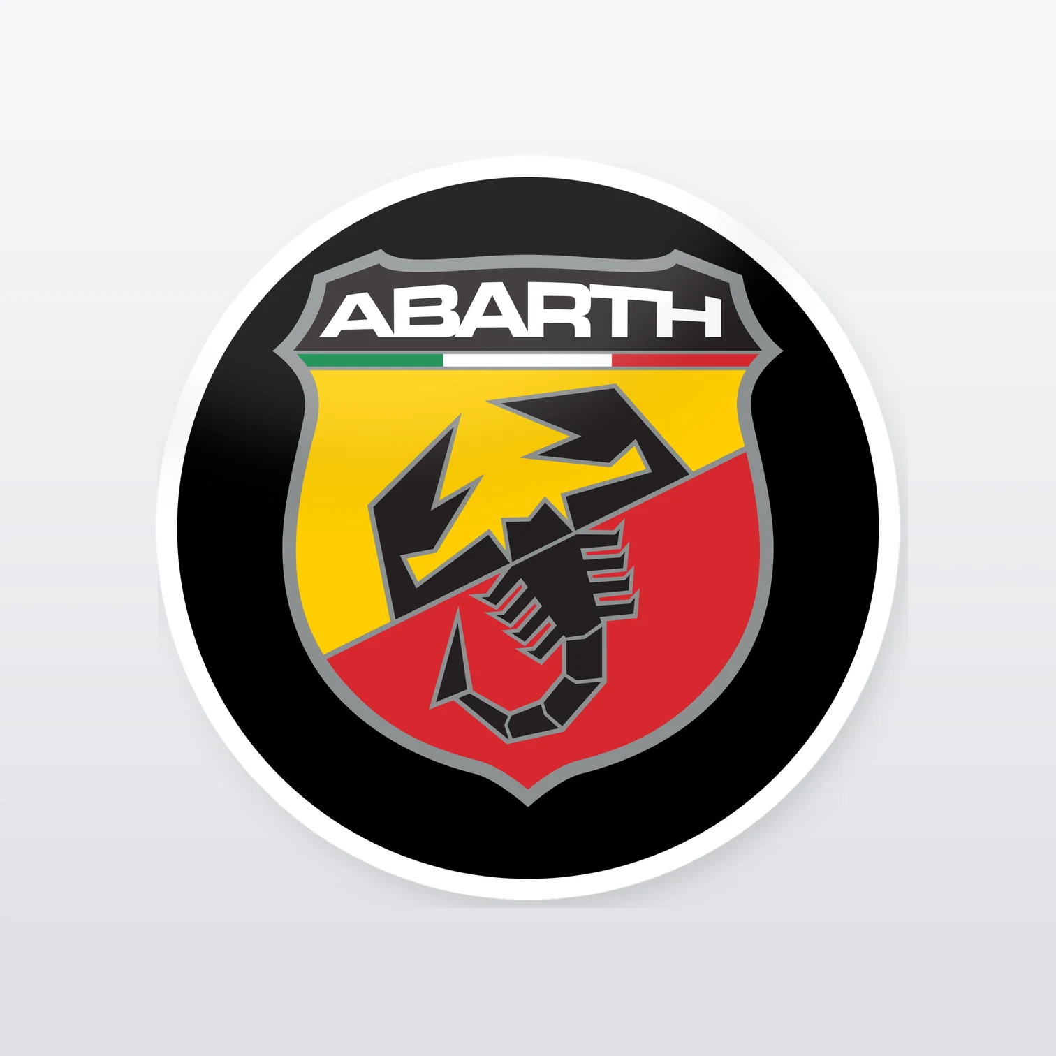 Abarth Aufkleber Set – einzelner Aufkleber in Großaufnahme