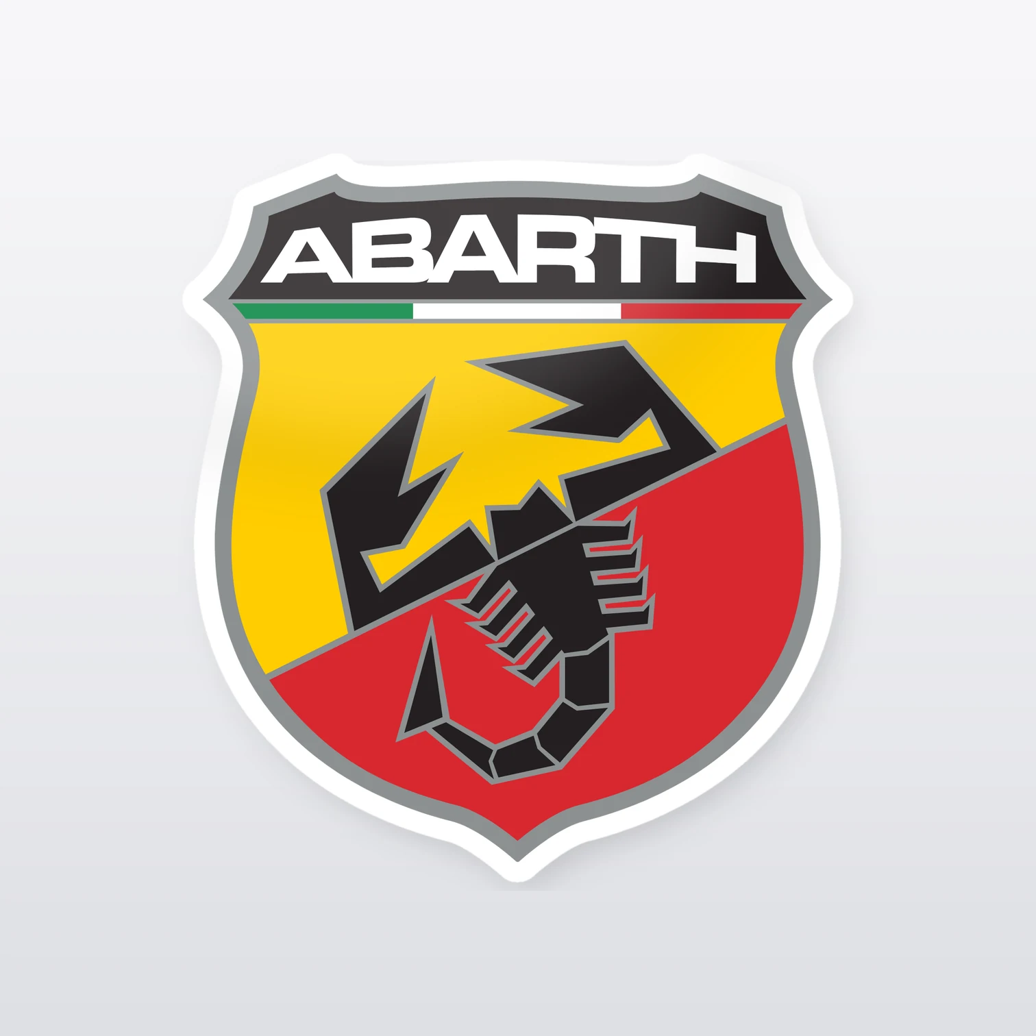 Abarth Custom Aufkleber Set – einzelner Aufkleber in Großaufnahme