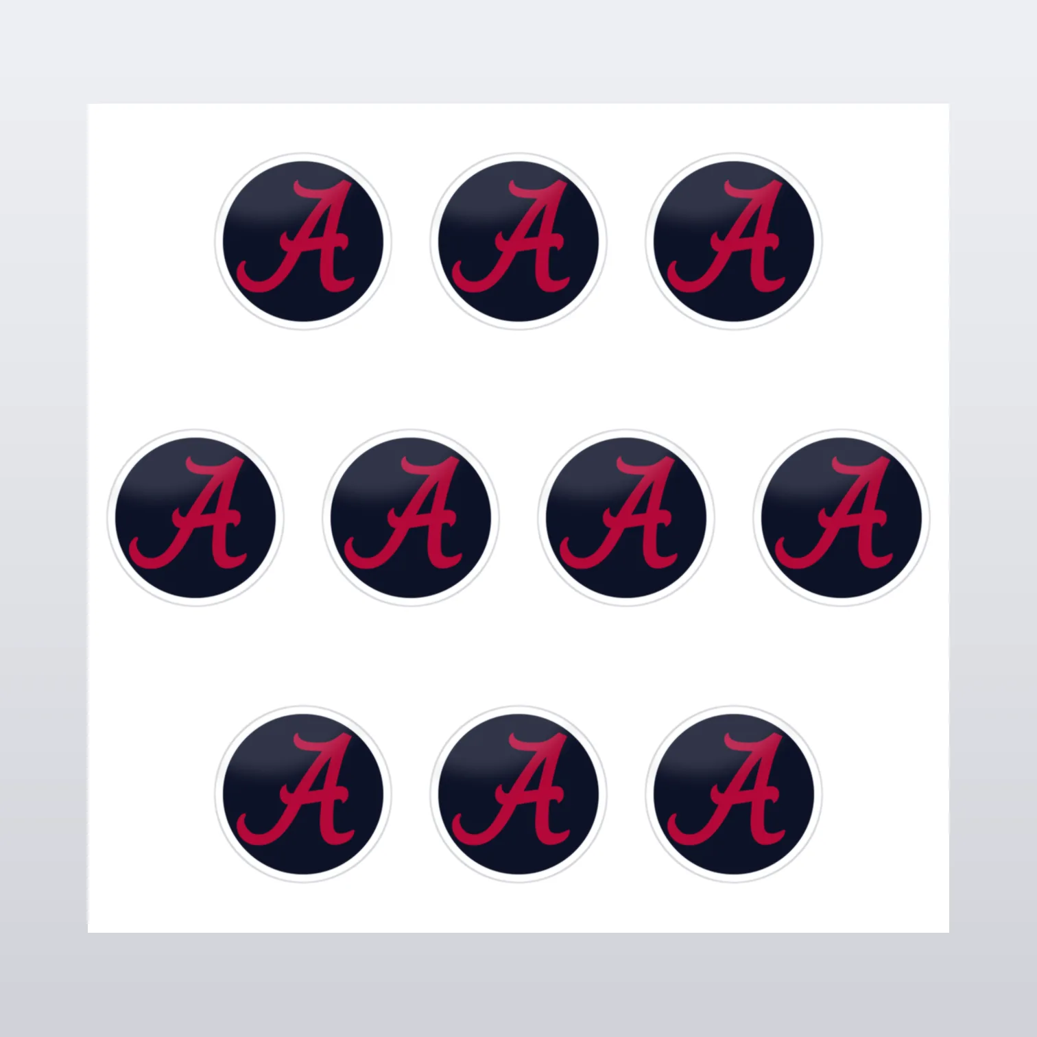 Alabama Crimson Tide Aufkleber Set I