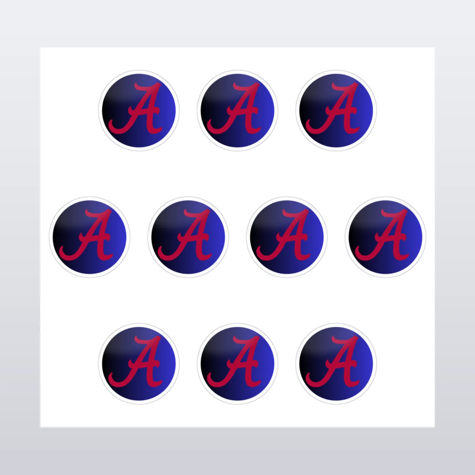 Alabama Crimson Tide Aufkleber Set II