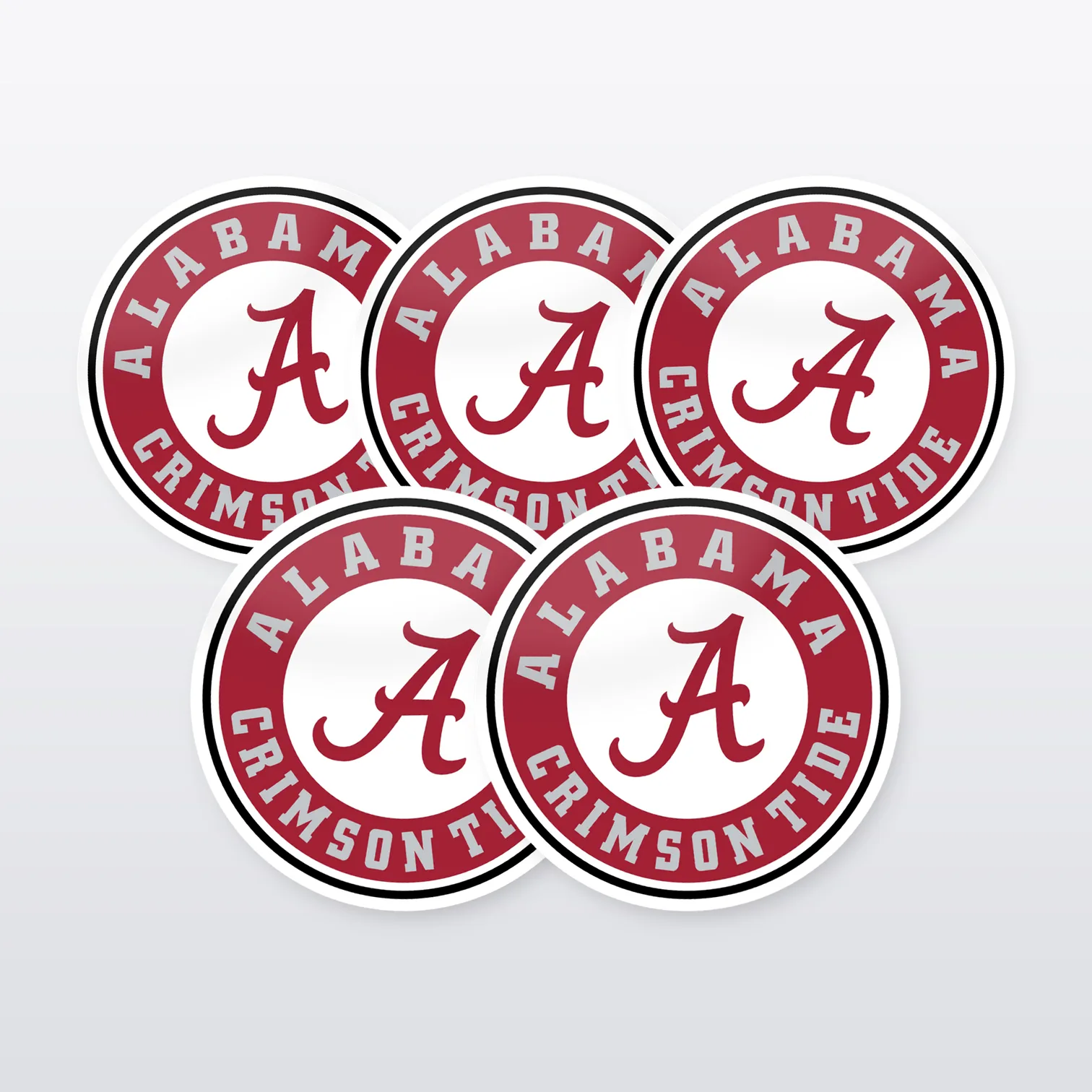 Alabama Crimson Tide Aufkleber Set III