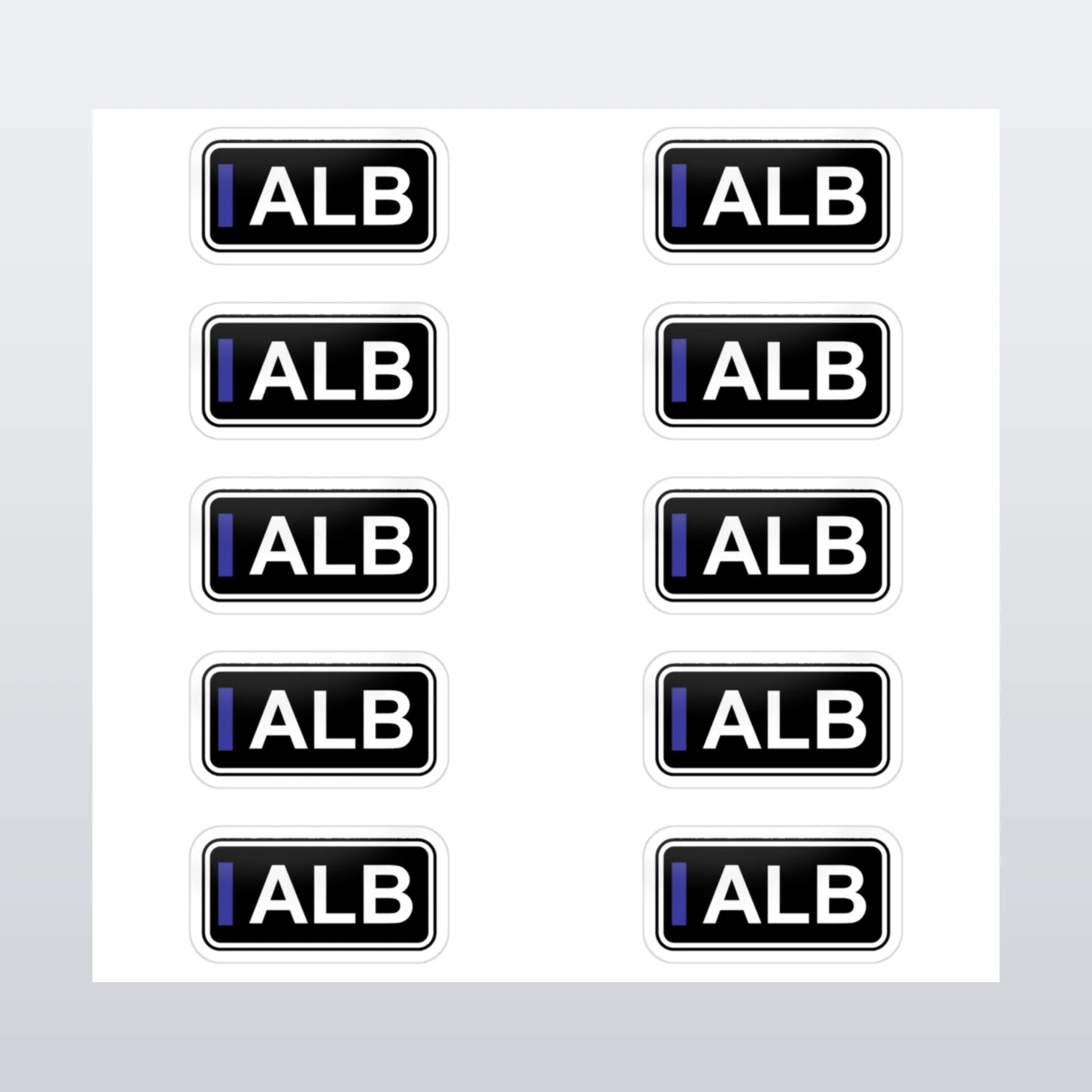 Alexander Albon Aufkleber Set – Aufkleber auf Bogen
