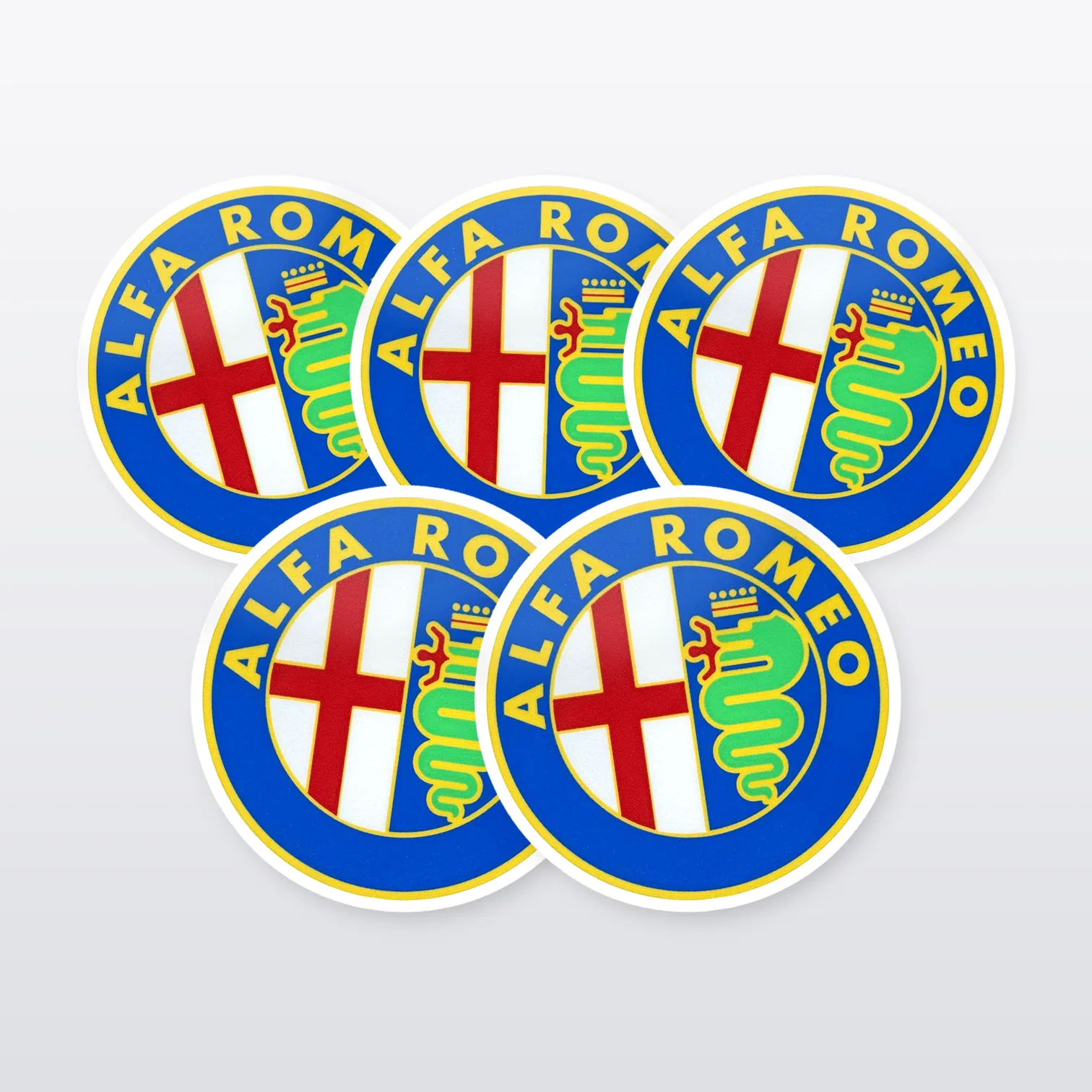 Alfa Romeo Aufkleber Set – 5 Sticker