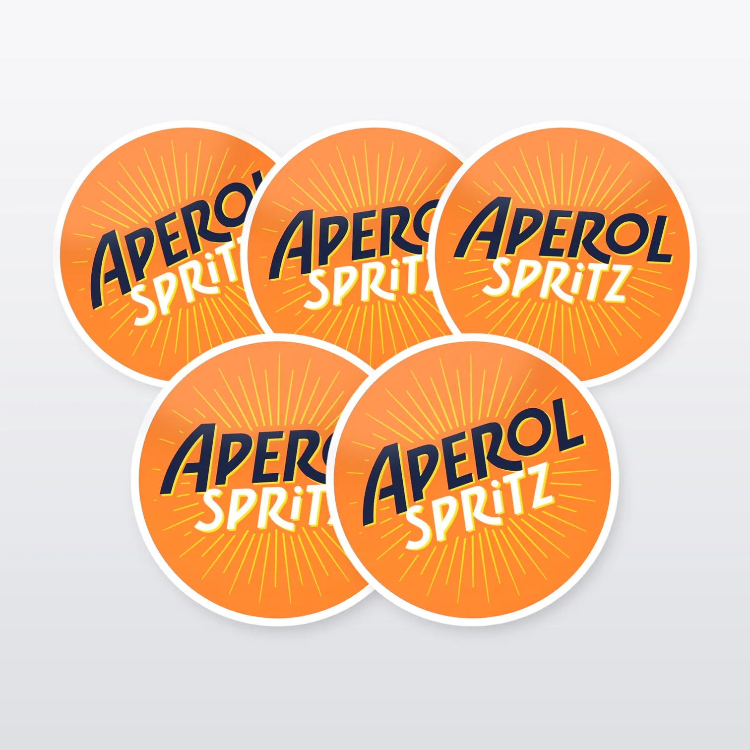 Aperol Spritz Aufkleber Set – 5 Sticker