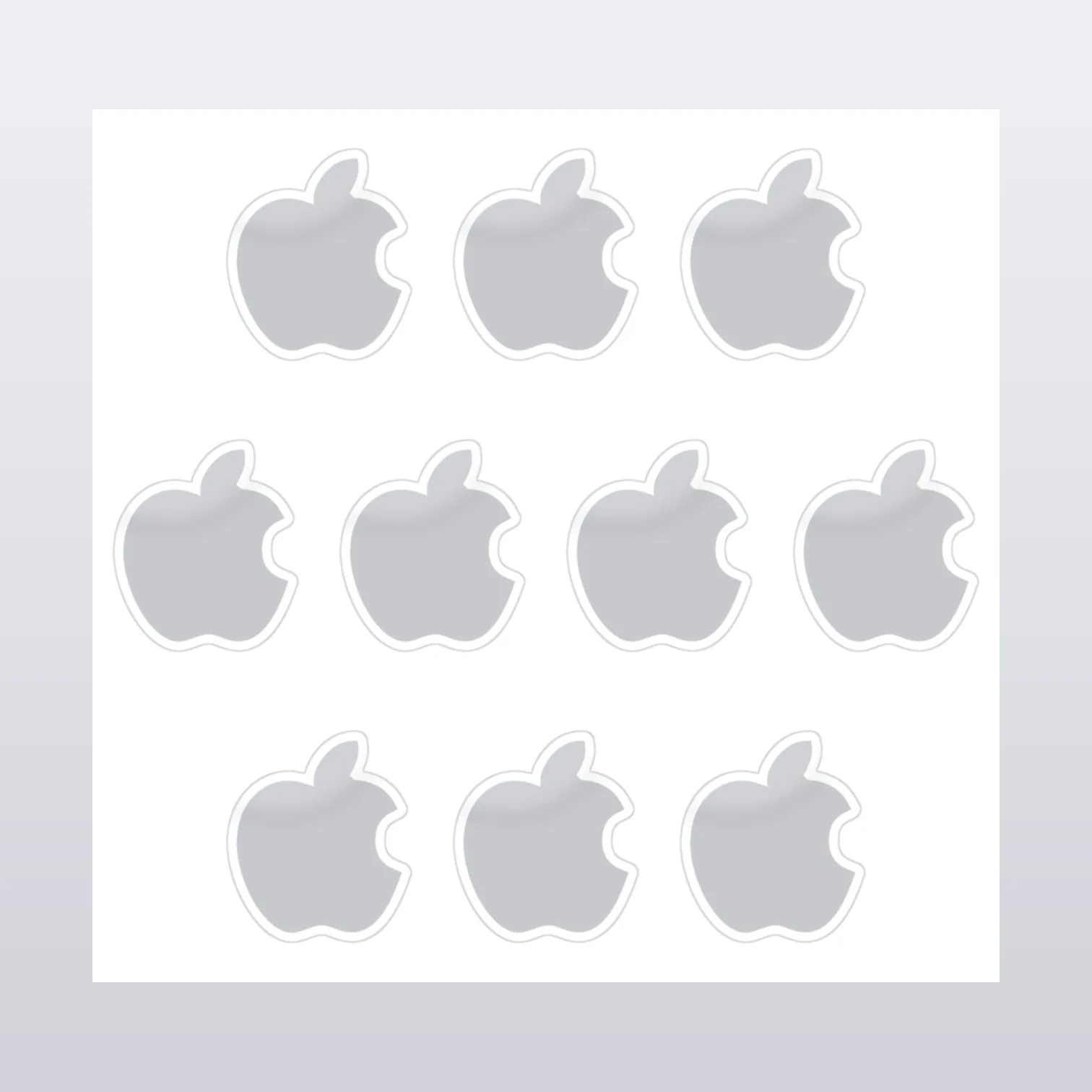 Apple Aufkleber Set