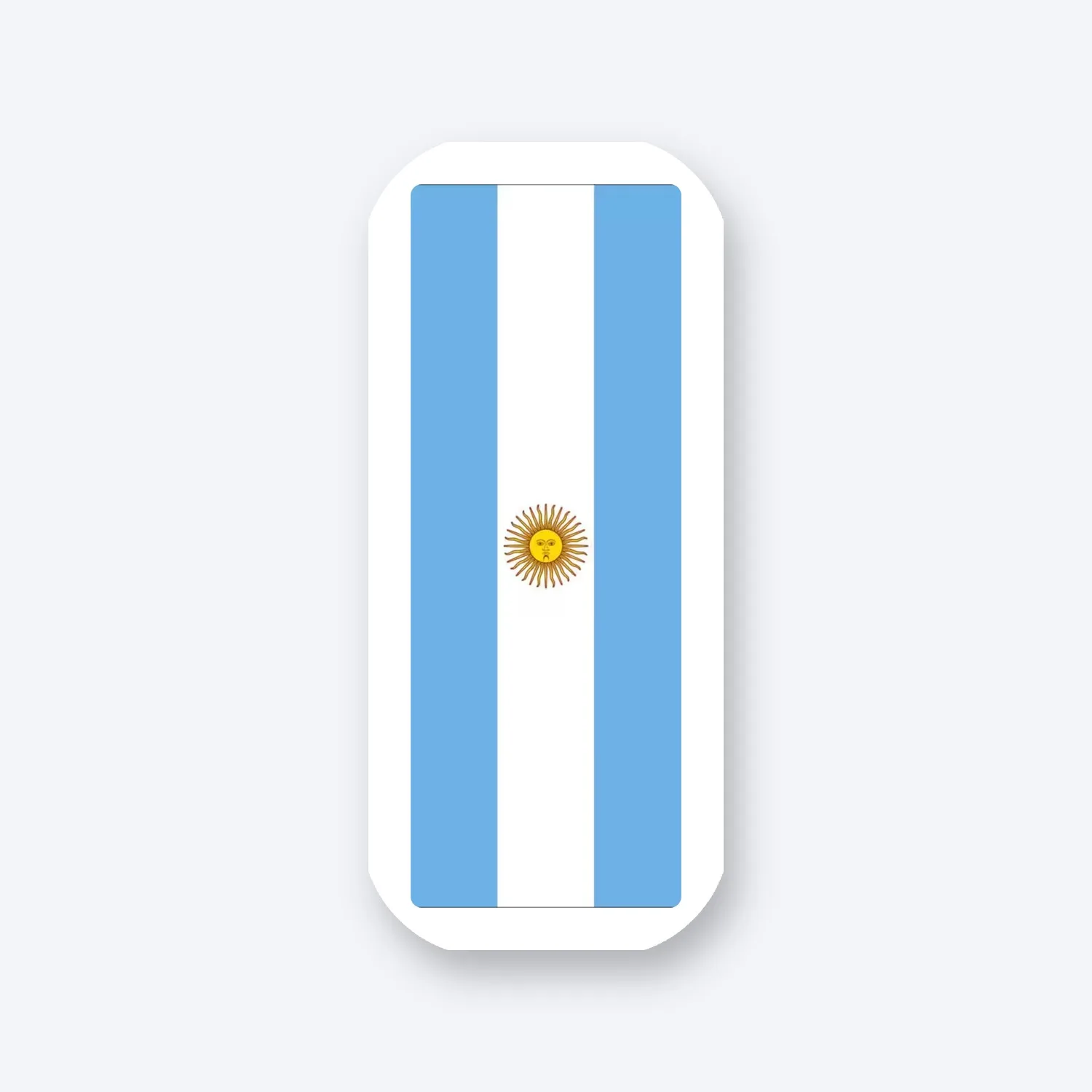 Argentinien Flagge Aufkleber Set