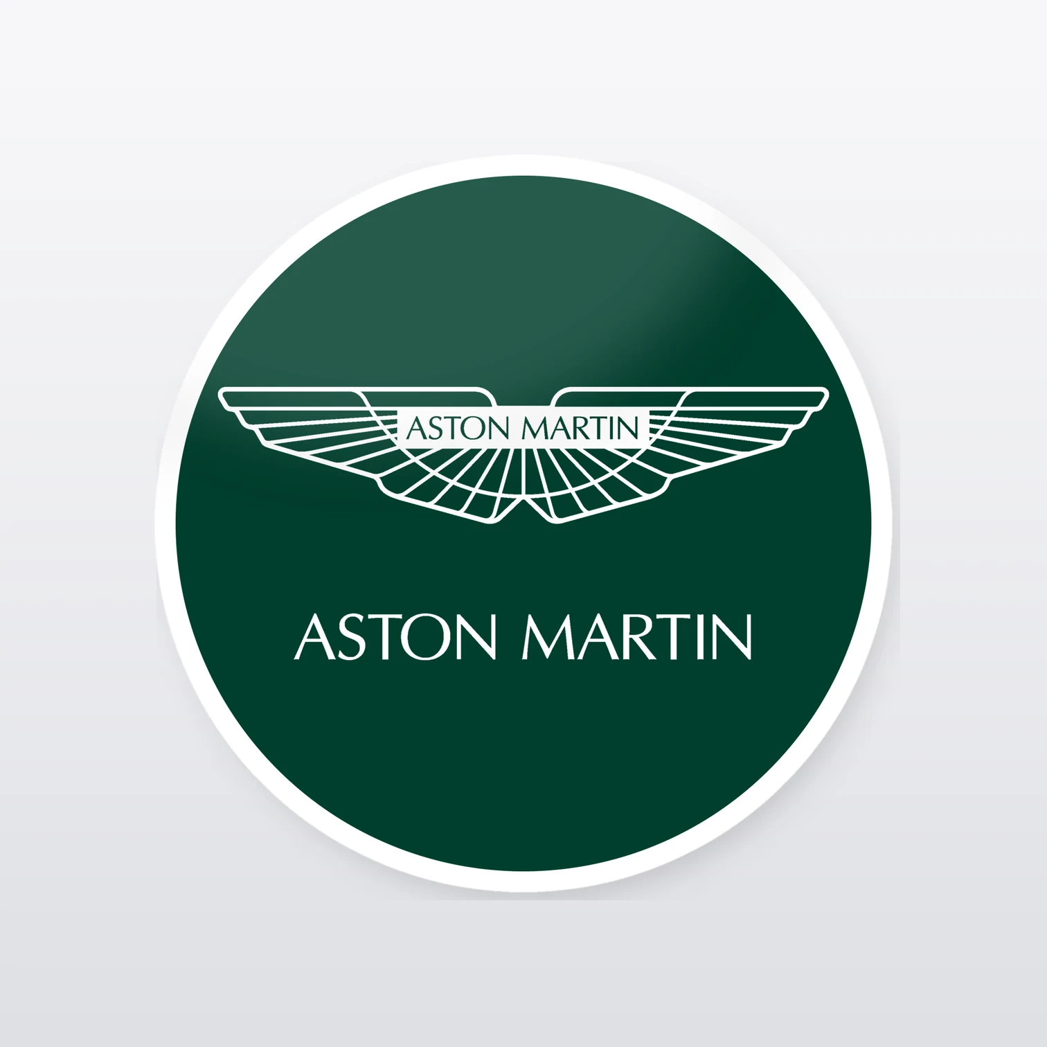 Aston Martin Aufkleber Set – einzelner Aufkleber in Großaufnahme