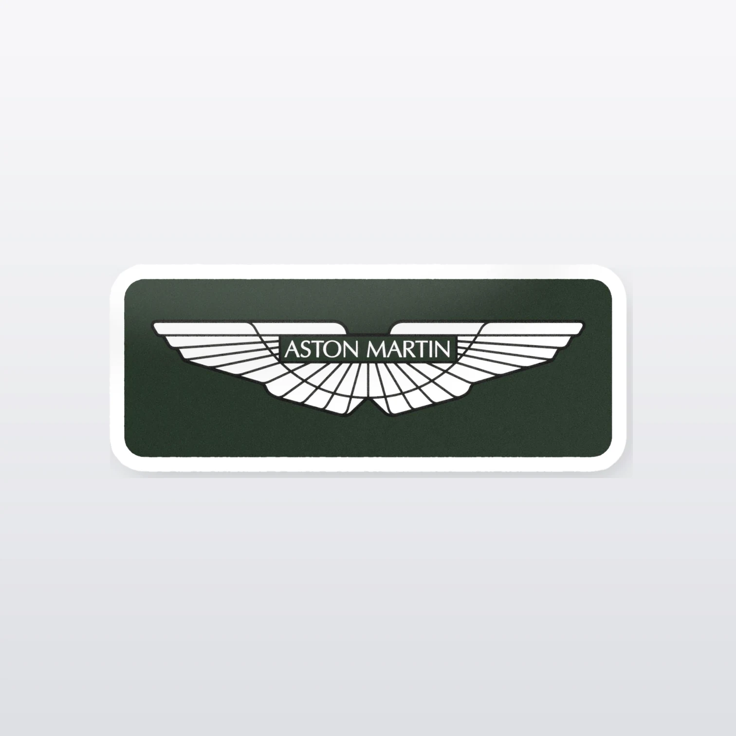 Aston Martin Logo Aufkleber Set – einzelner Aufkleber in Großaufnahme
