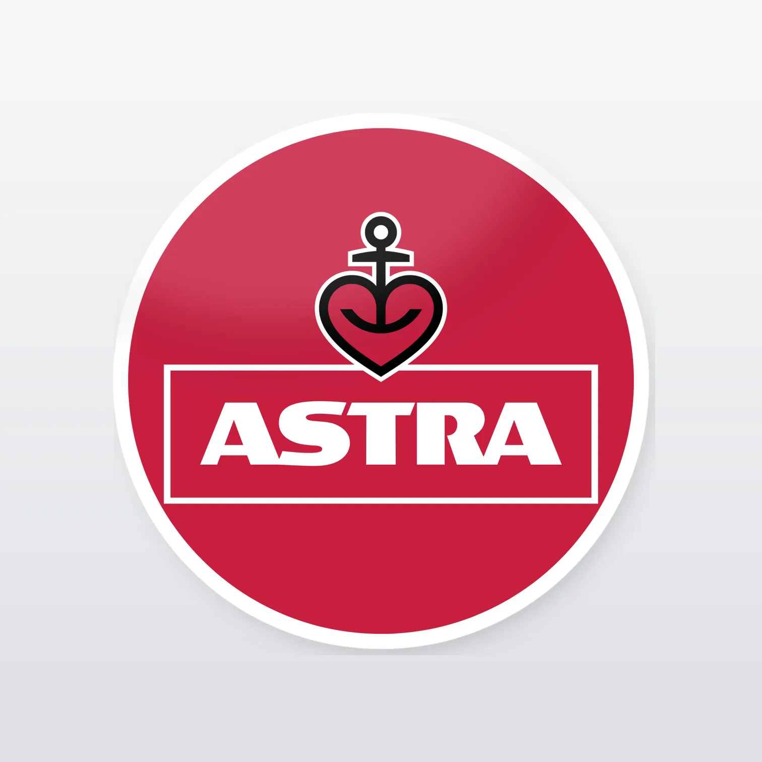 Astra Bier Aufkleber Set – einzelner Aufkleber in Großaufnahme