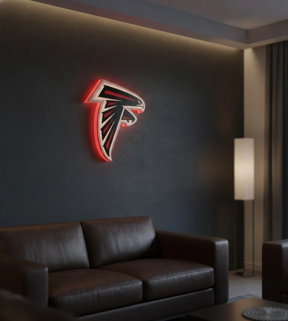 Atlanta Falcons LED-Leuchtschild