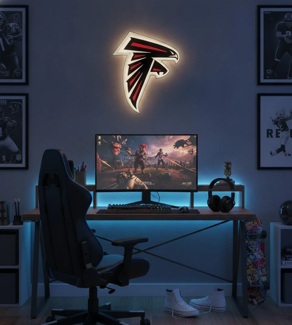 Atlanta Falcons LED-Leuchtschild