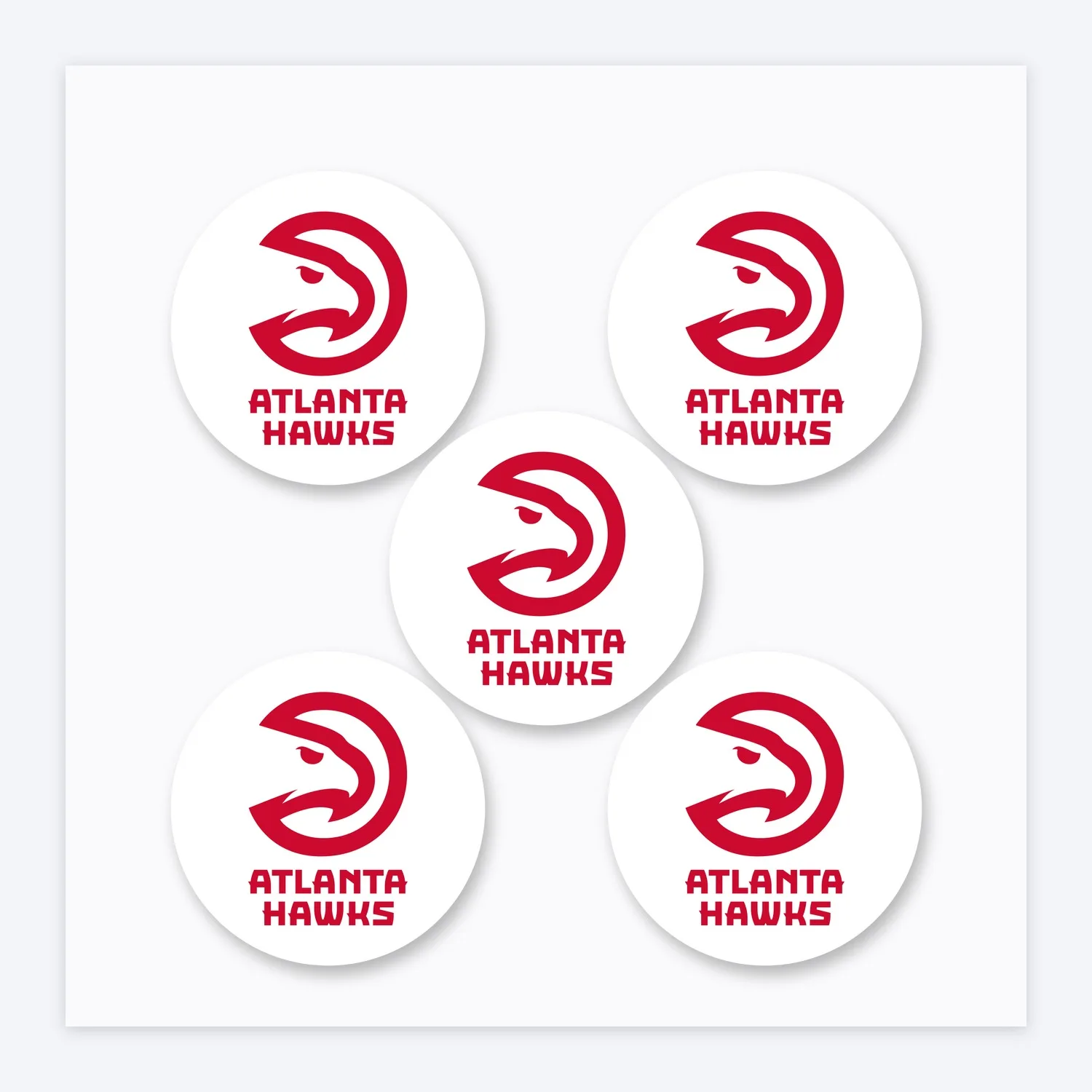 Atlanta Hawks NBA Aufkleber Set I