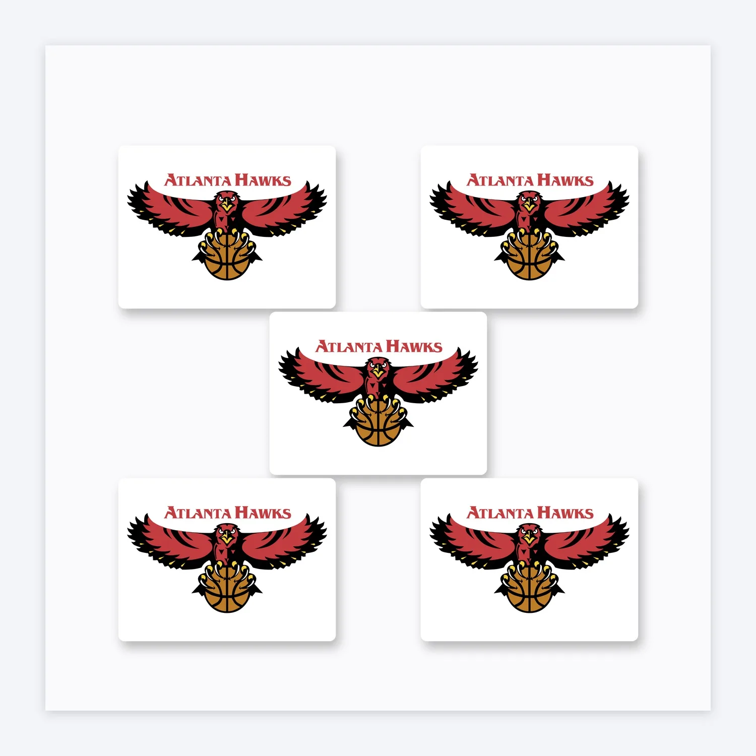 Atlanta Hawks NBA Aufkleber Set III