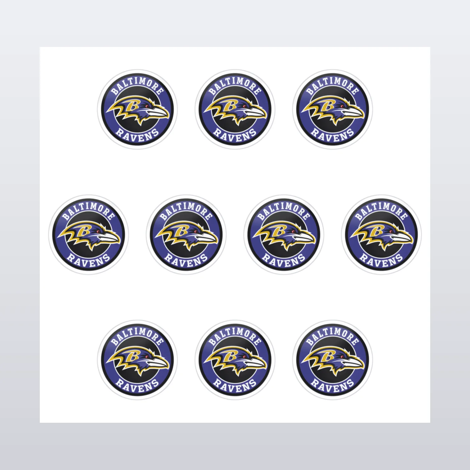 Baltimore Ravens Aufkleber Set I