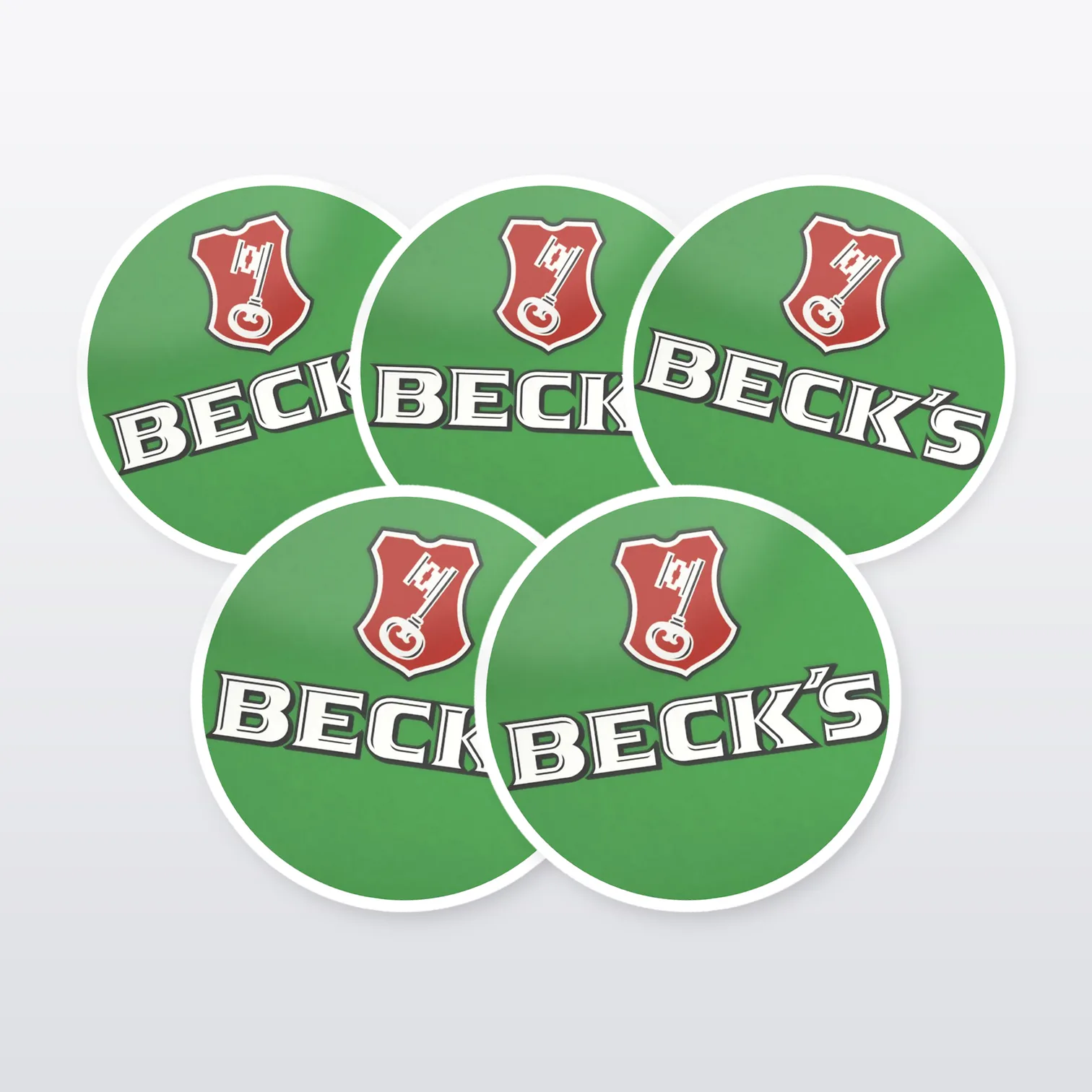 Becks Bier Aufkleber Set – 5 Sticker