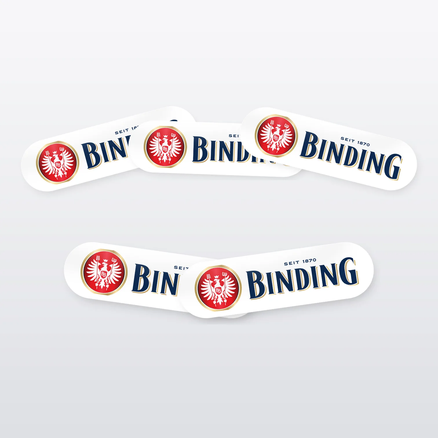 Binding Bier Aufkleber Set – 5 Sticker
