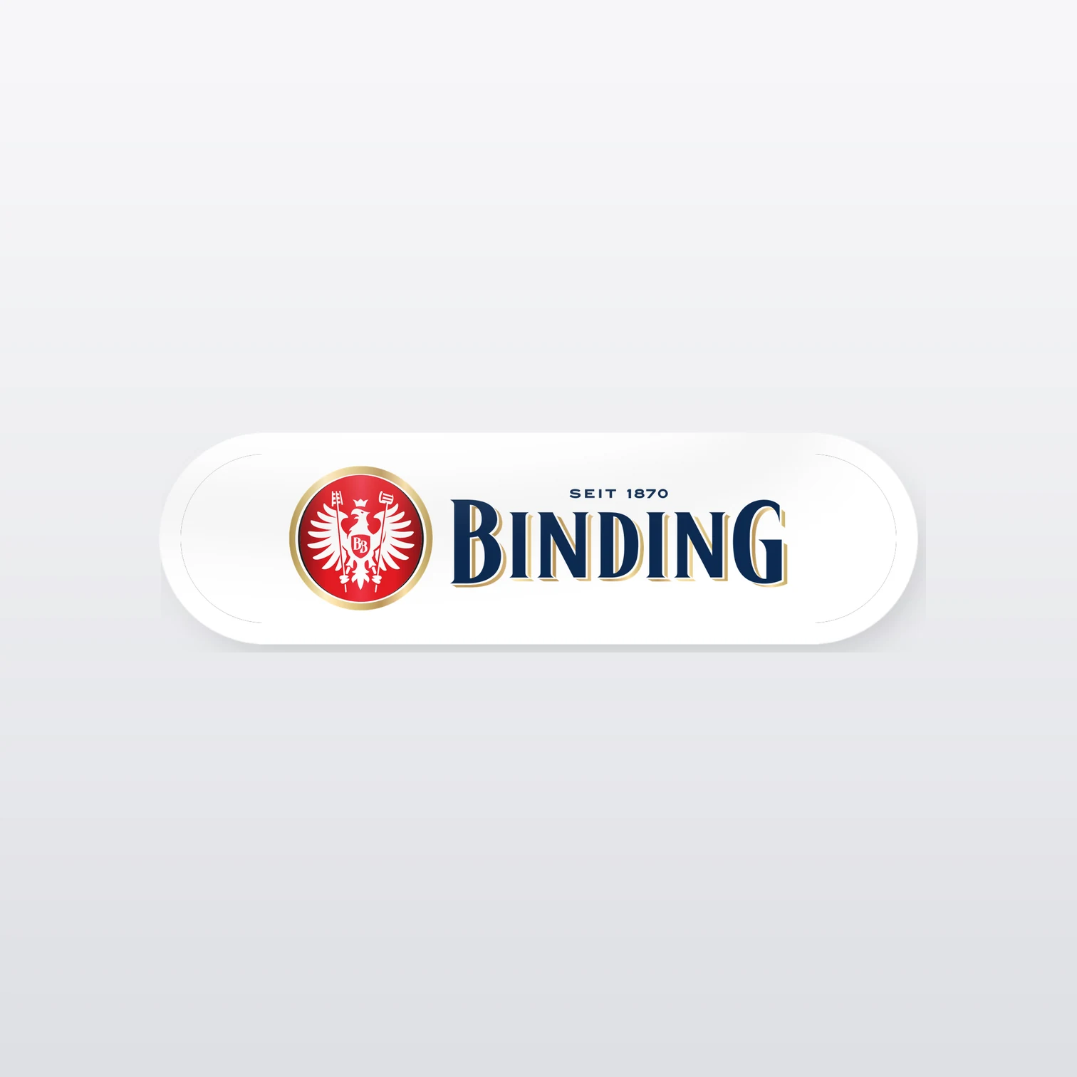 Binding Bier Aufkleber Set – einzelner Aufkleber in Großaufnahme