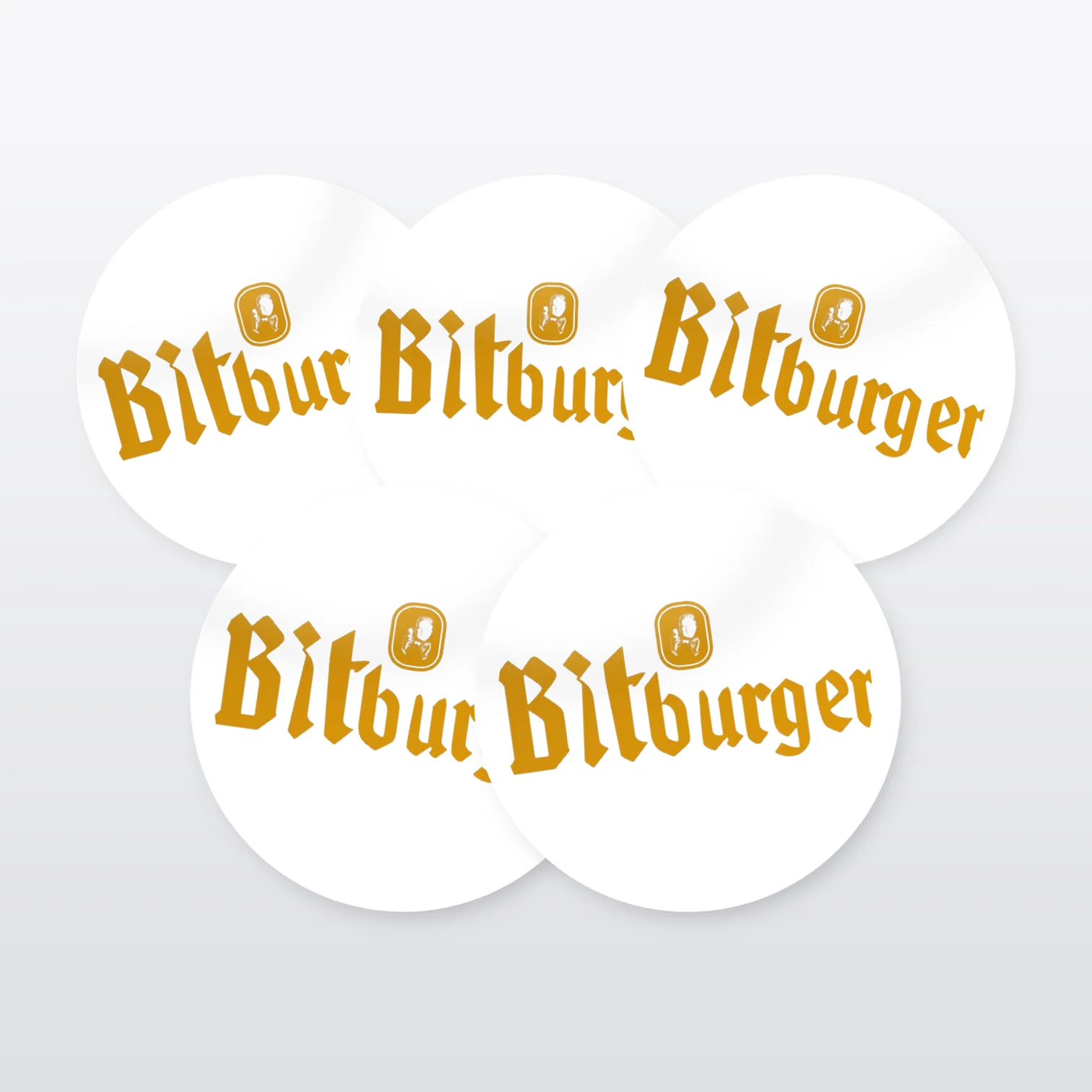 Bitburger Bier Aufkleber Set – 5 Sticker