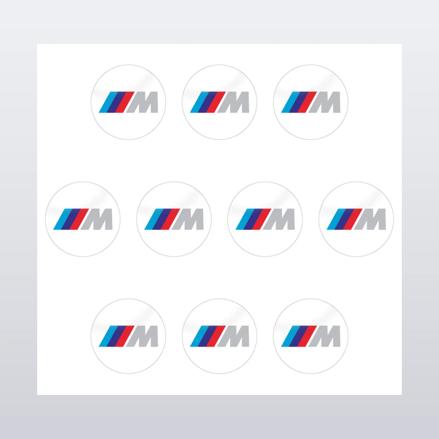 BMW M Aufkleber Set – Aufkleber auf Bogen