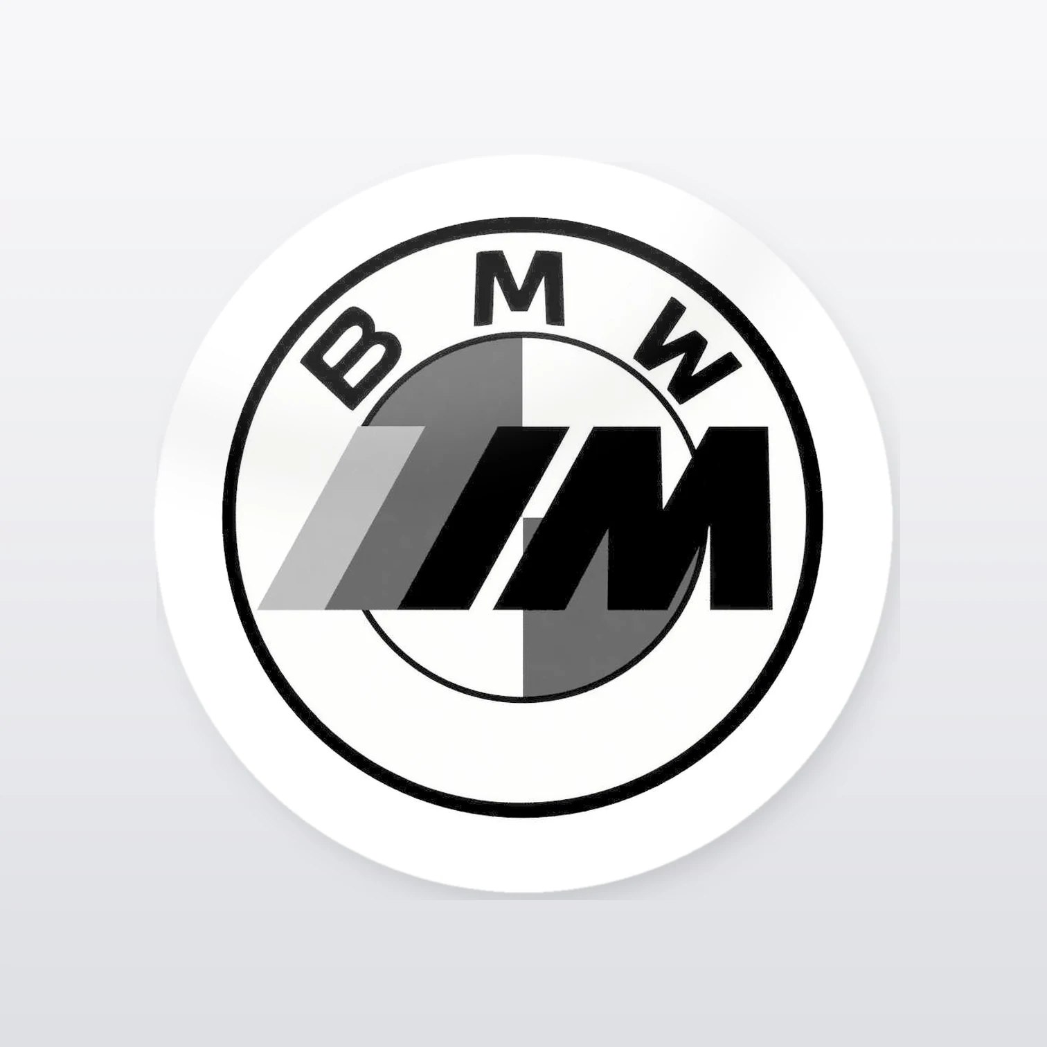 BMW M Power Aufkleber Set – einzelner Aufkleber in Großaufnahme