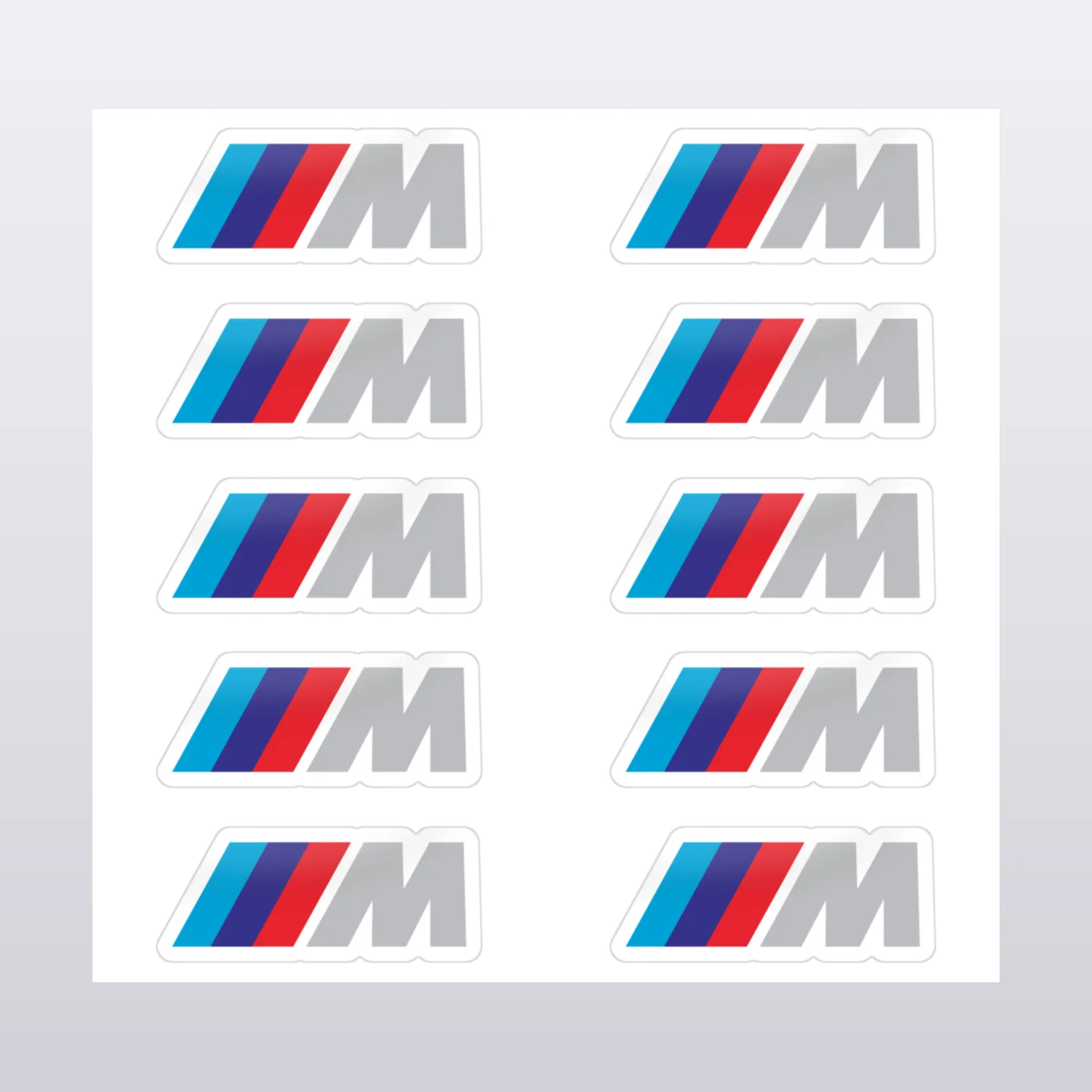 BMW M Power Custom Aufkleber Set – Aufkleber auf Bogen