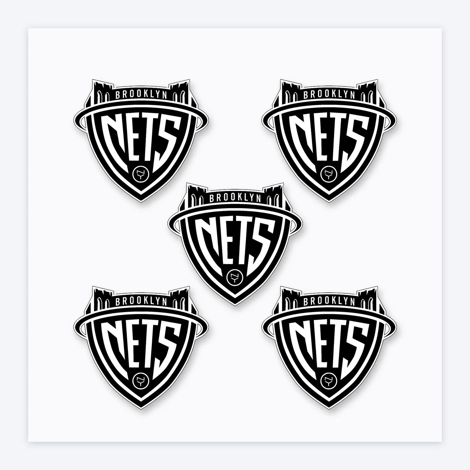 Brooklyn Nets NBA Aufkleber Set II