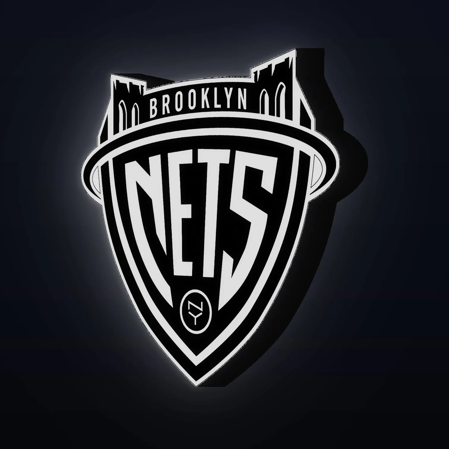Brooklyn Nets NBA LED-Leuchte II