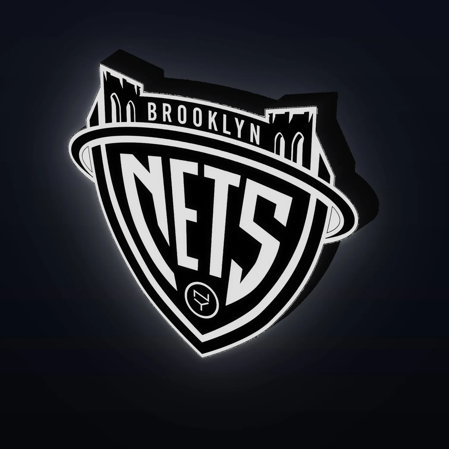 Brooklyn Nets NBA LED-Leuchte II