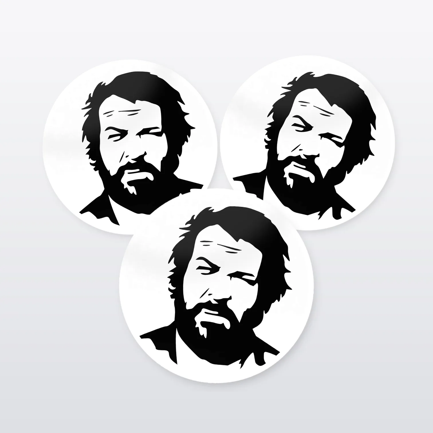 Bud Spencer Aufkleber Set – 5 Sticker
