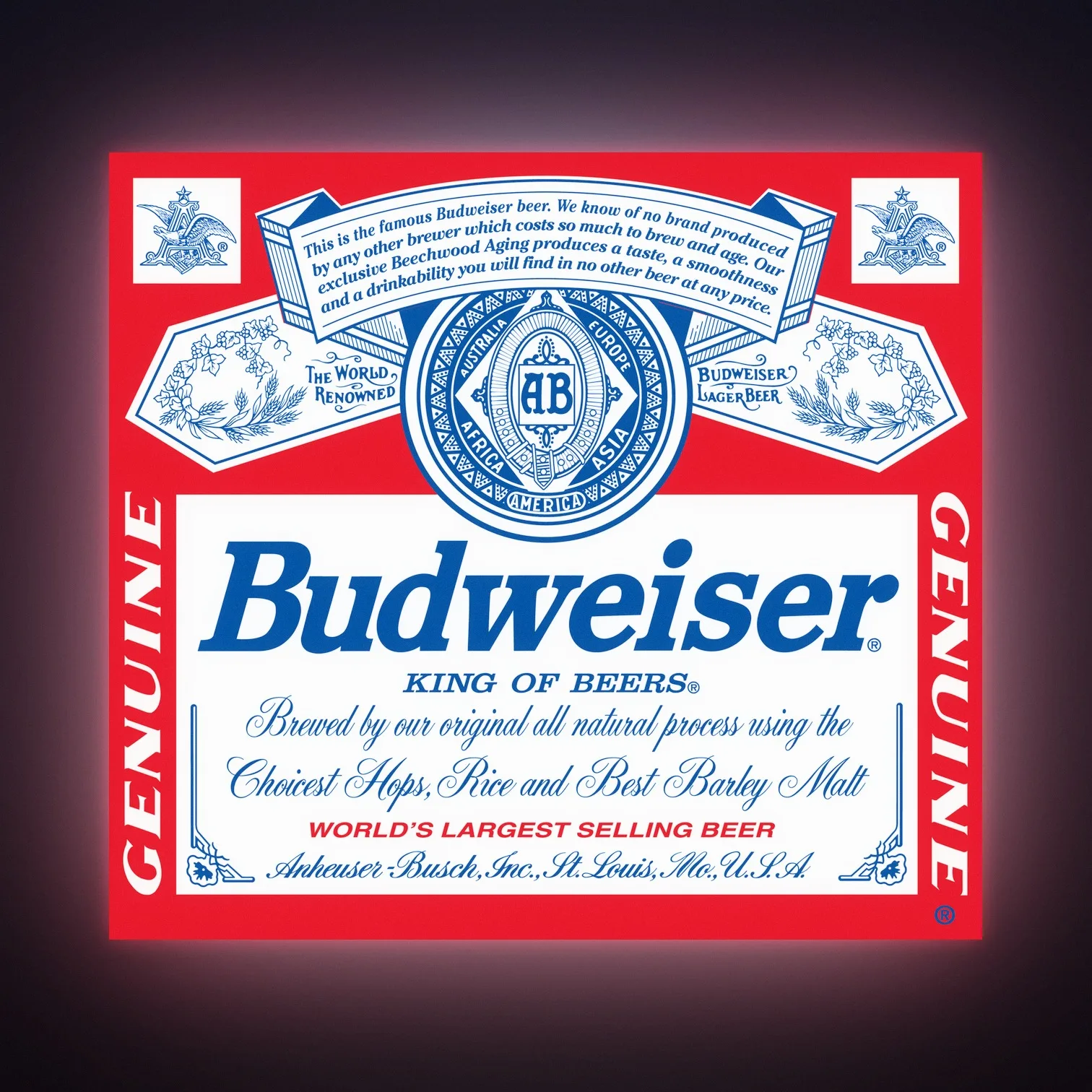 Budweiser Anheuser Busch Bud Beer LED-Leuchte