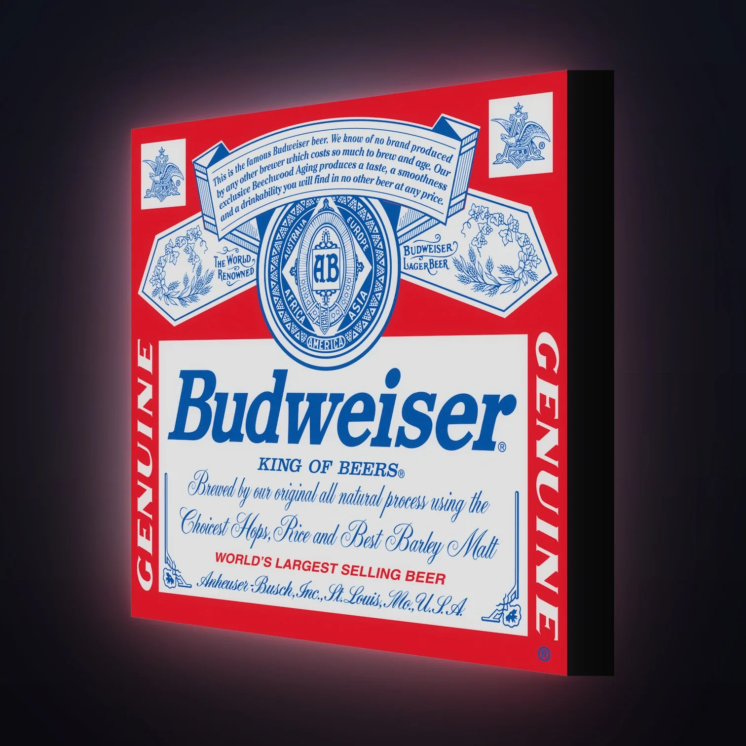 Budweiser Anheuser Busch Bud Beer LED-Leuchte