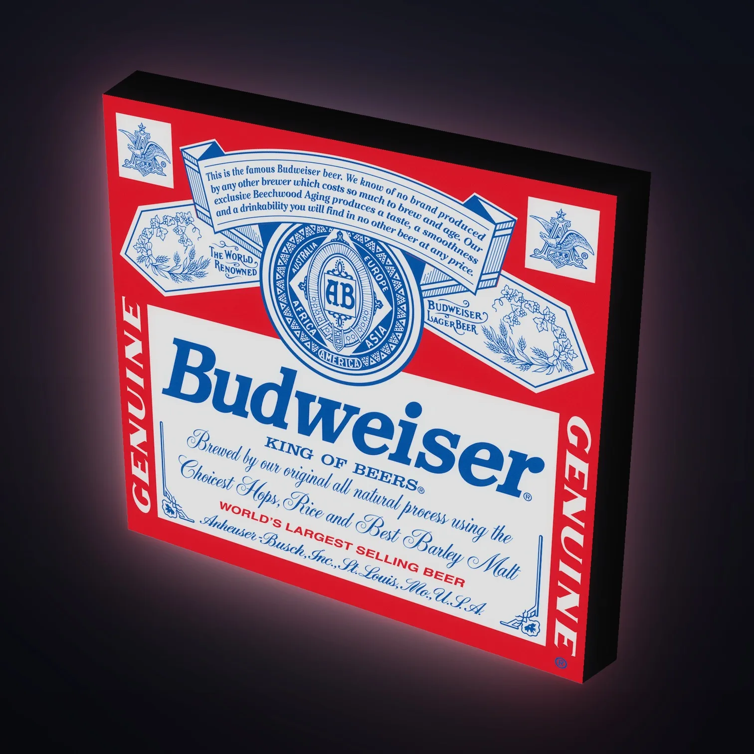 Budweiser Anheuser Busch Bud Beer LED-Leuchte