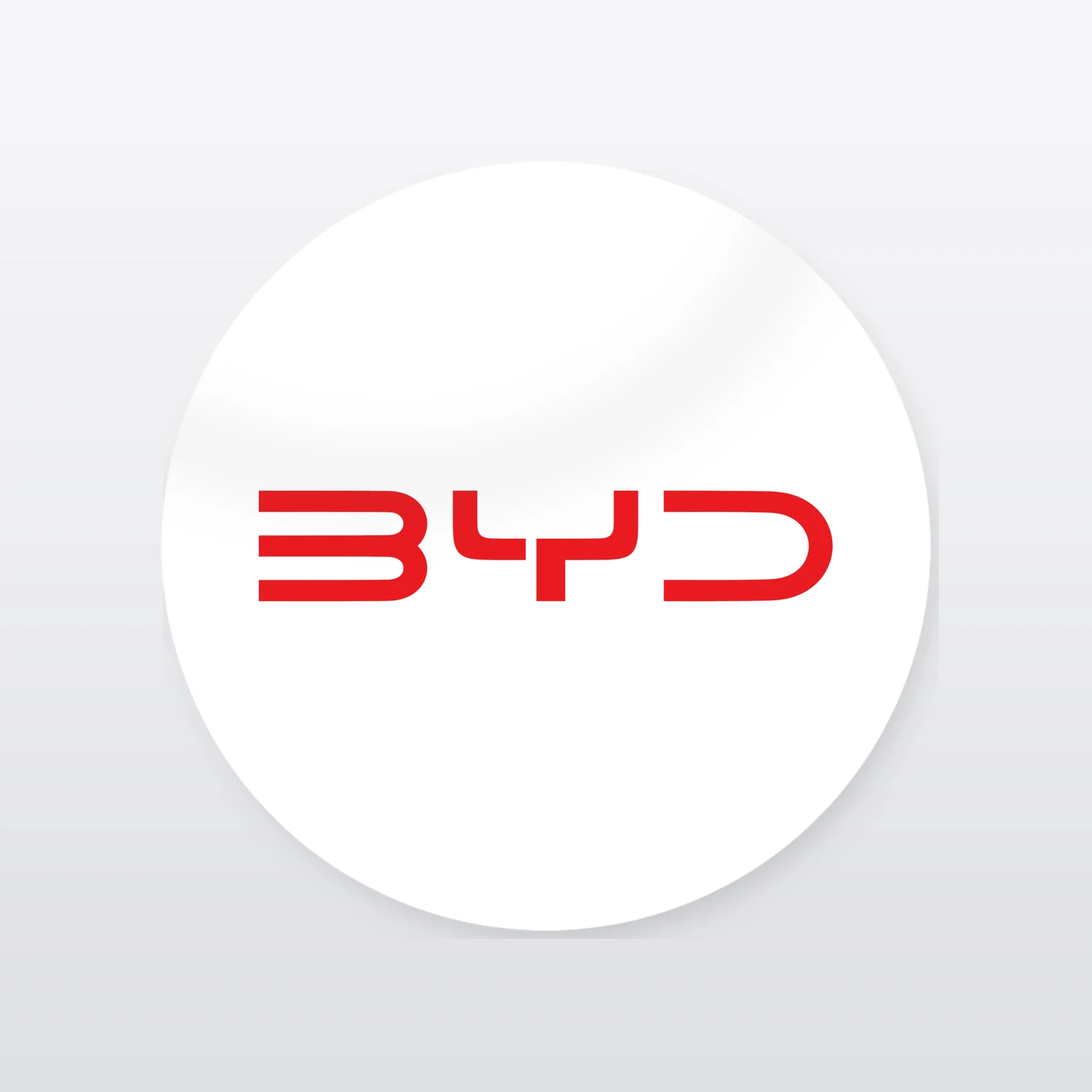 BYD Aufkleber Set – einzelner Aufkleber in Großaufnahme