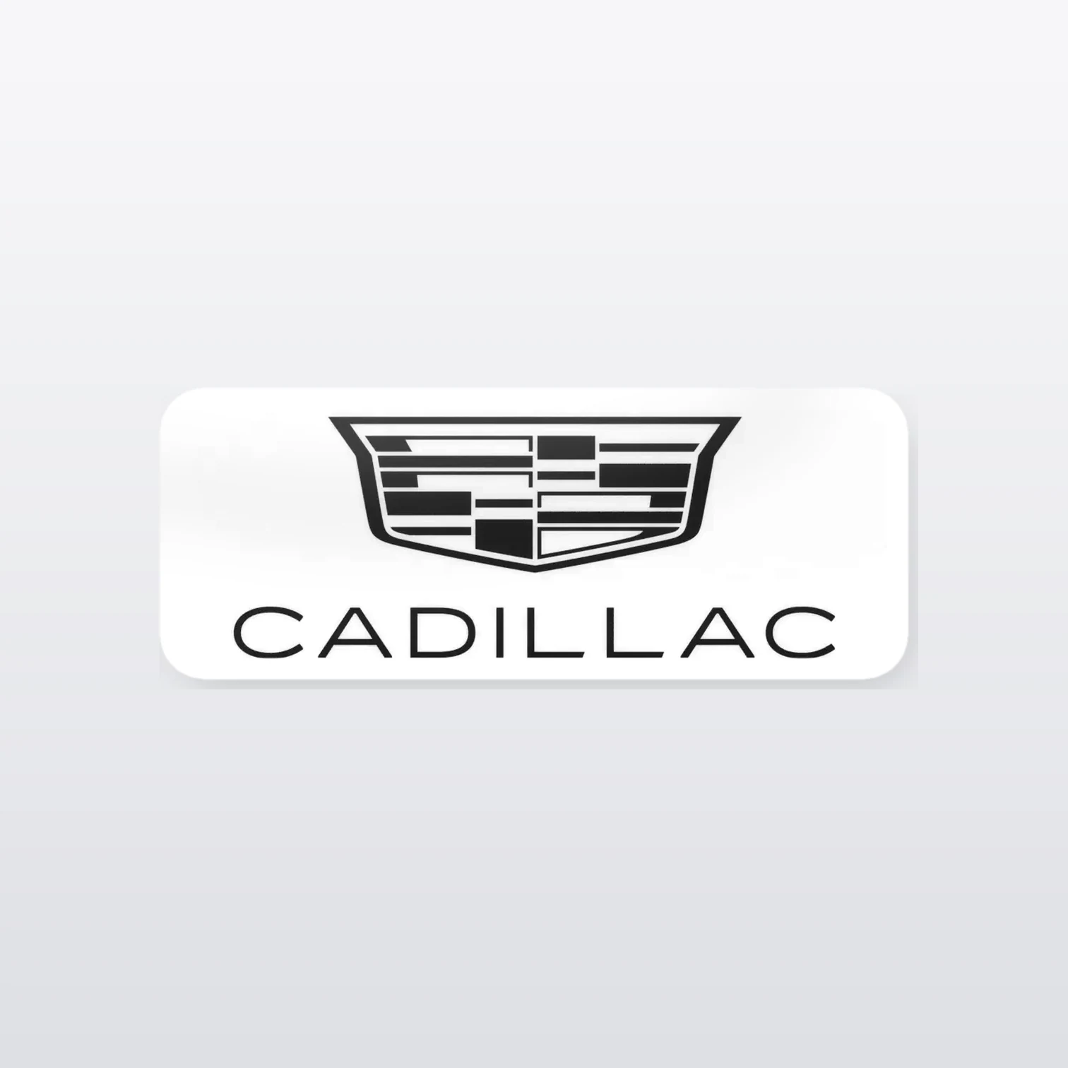 Cadillac Aufkleber Set II – einzelner Aufkleber in Großaufnahme