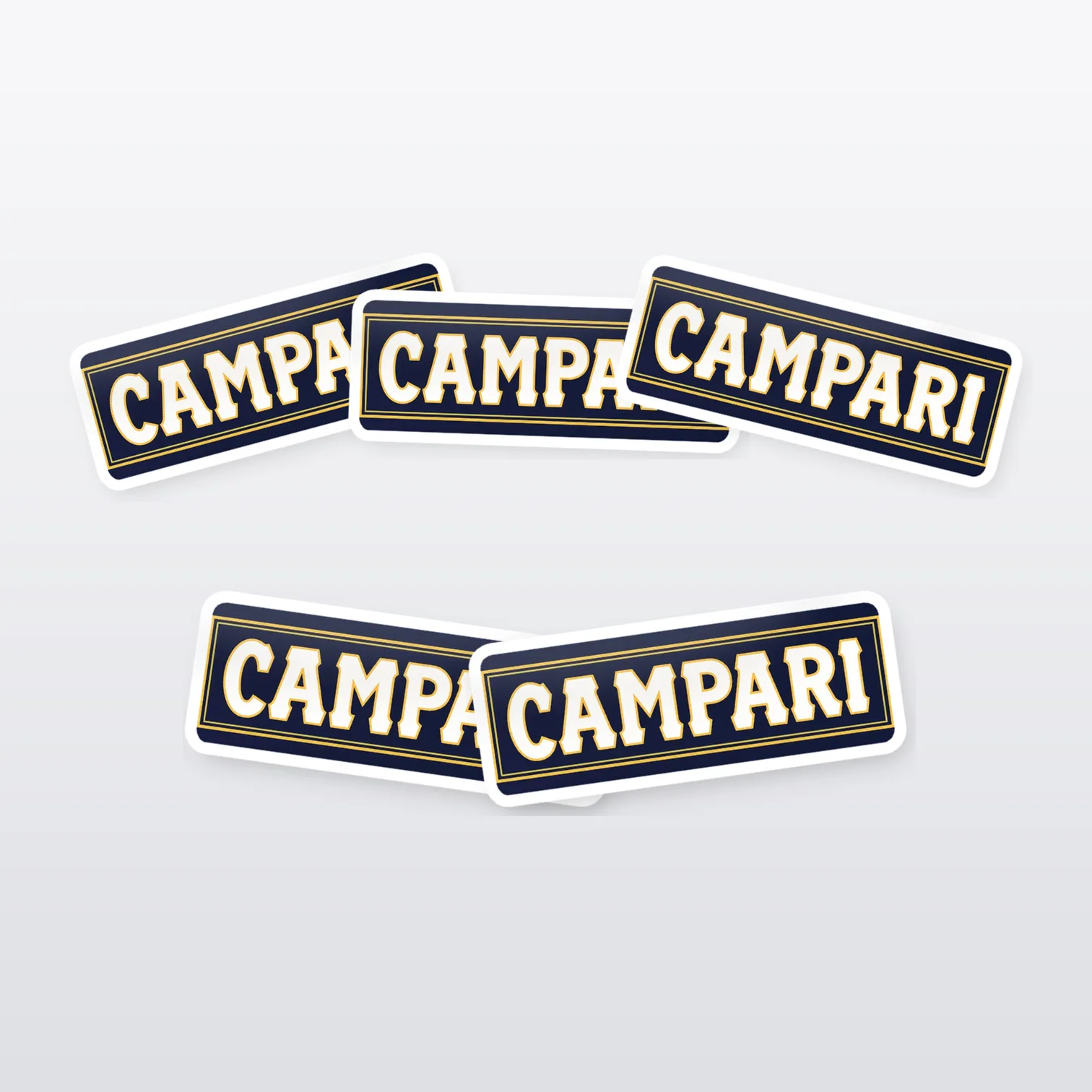 Campari Aufkleber Set – 5 Sticker