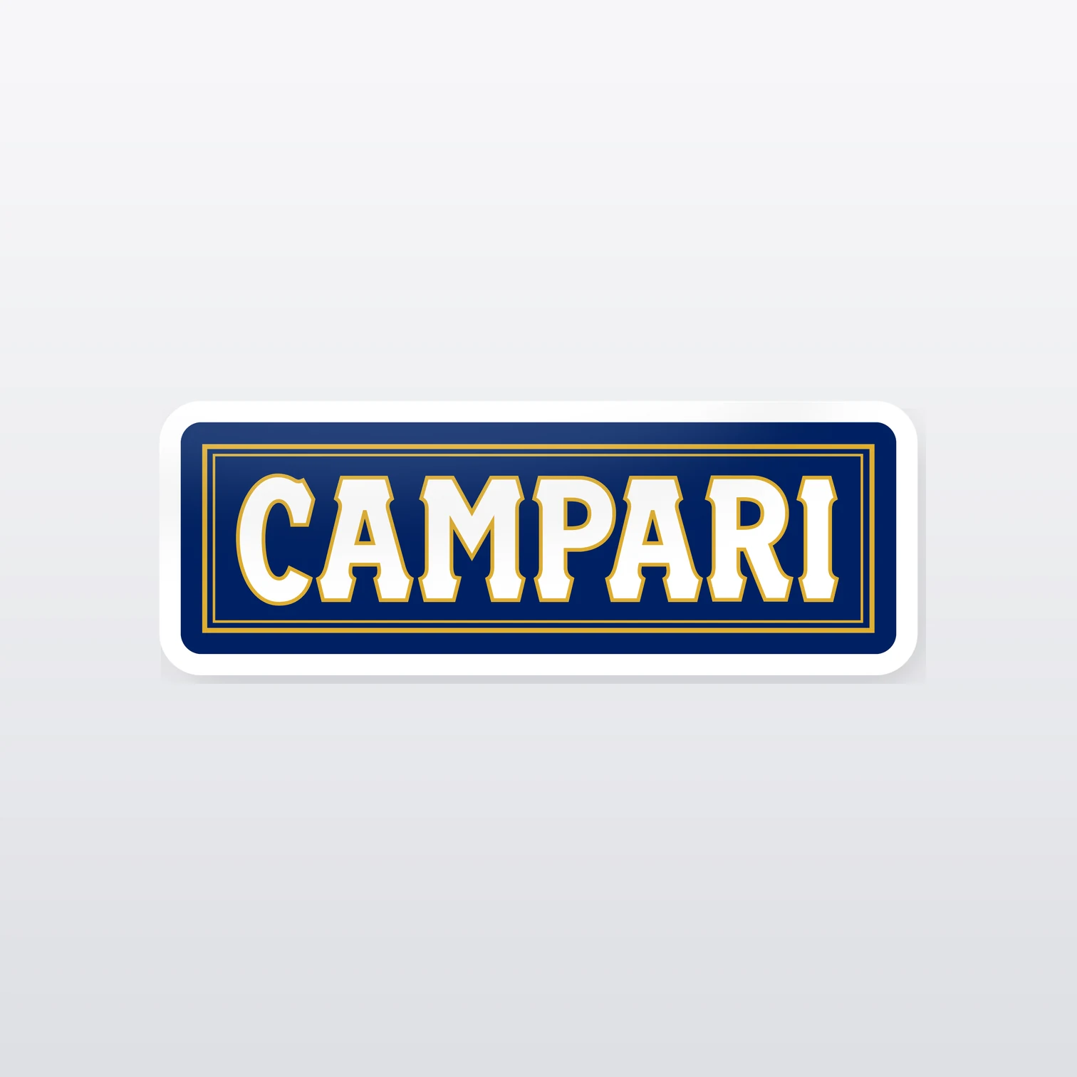Campari Aufkleber Set – einzelner Aufkleber in Großaufnahme