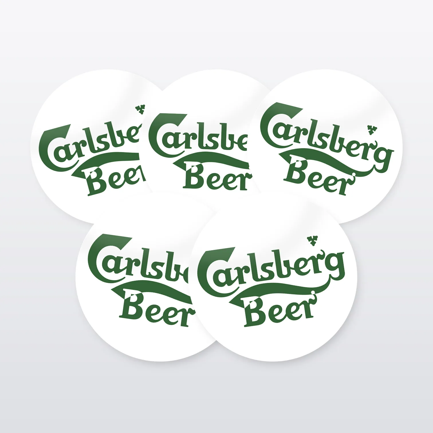 Carlsberg Bier Aufkleber Set – 5 Sticker