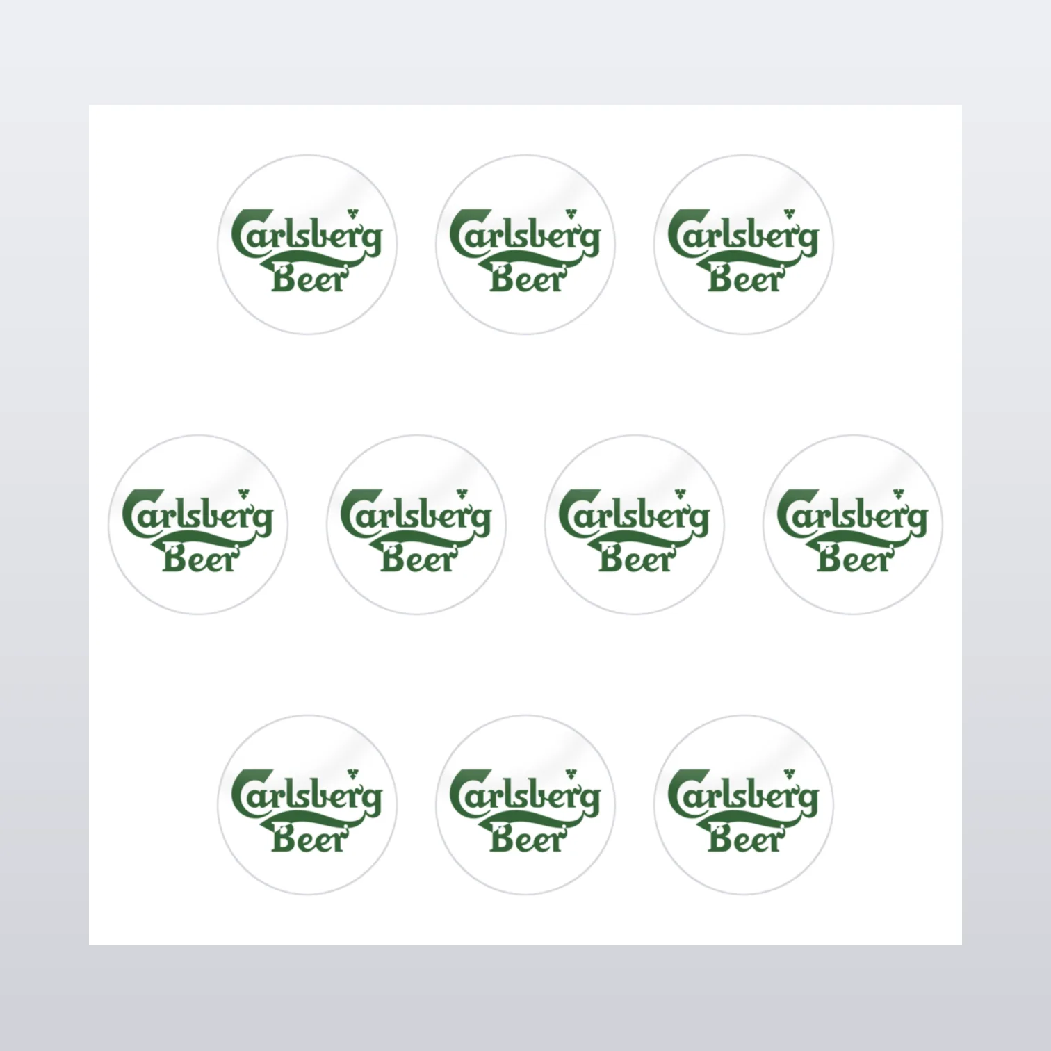 Carlsberg Bier Aufkleber Set – Aufkleber auf Bogen