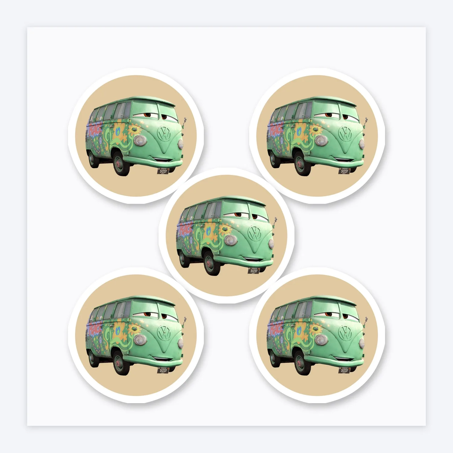 Cars Fillmore Aufkleber Set