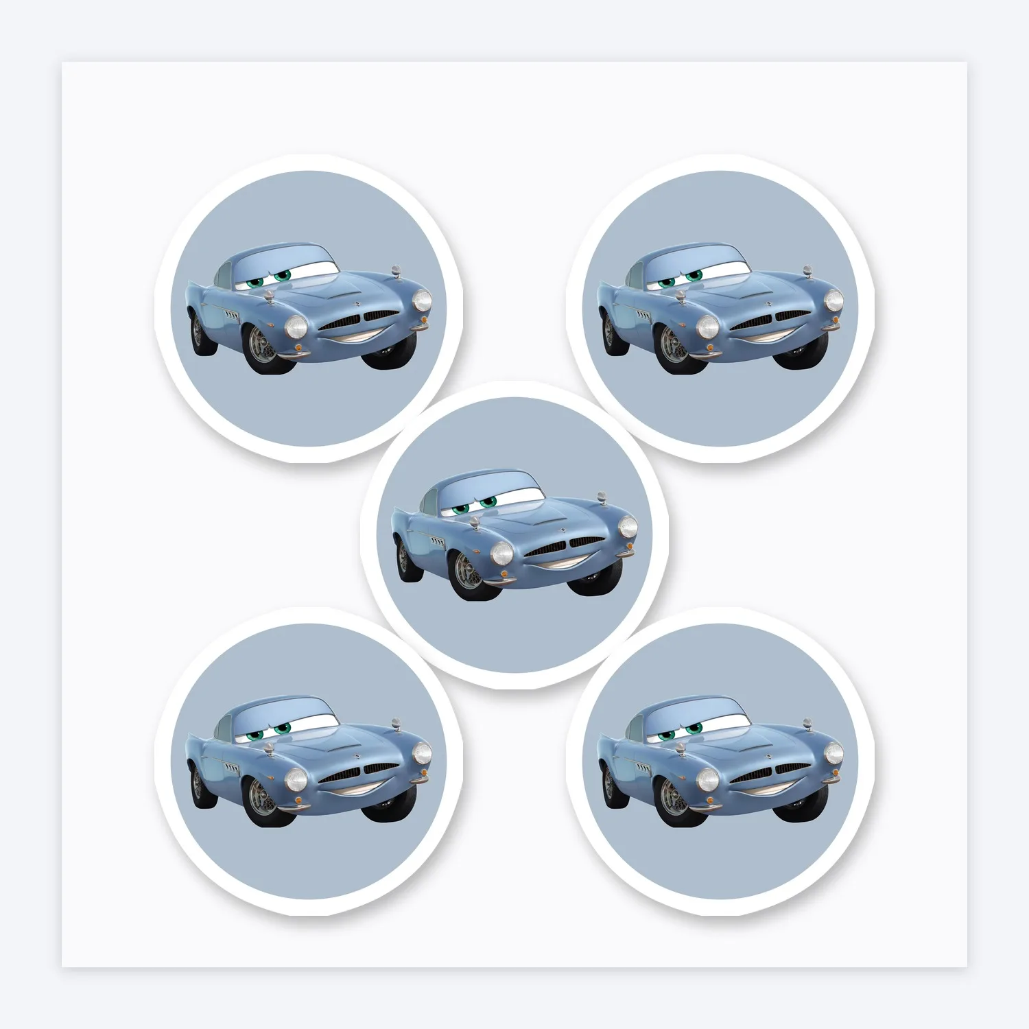 Cars Finn McMissile Aufkleber Set
