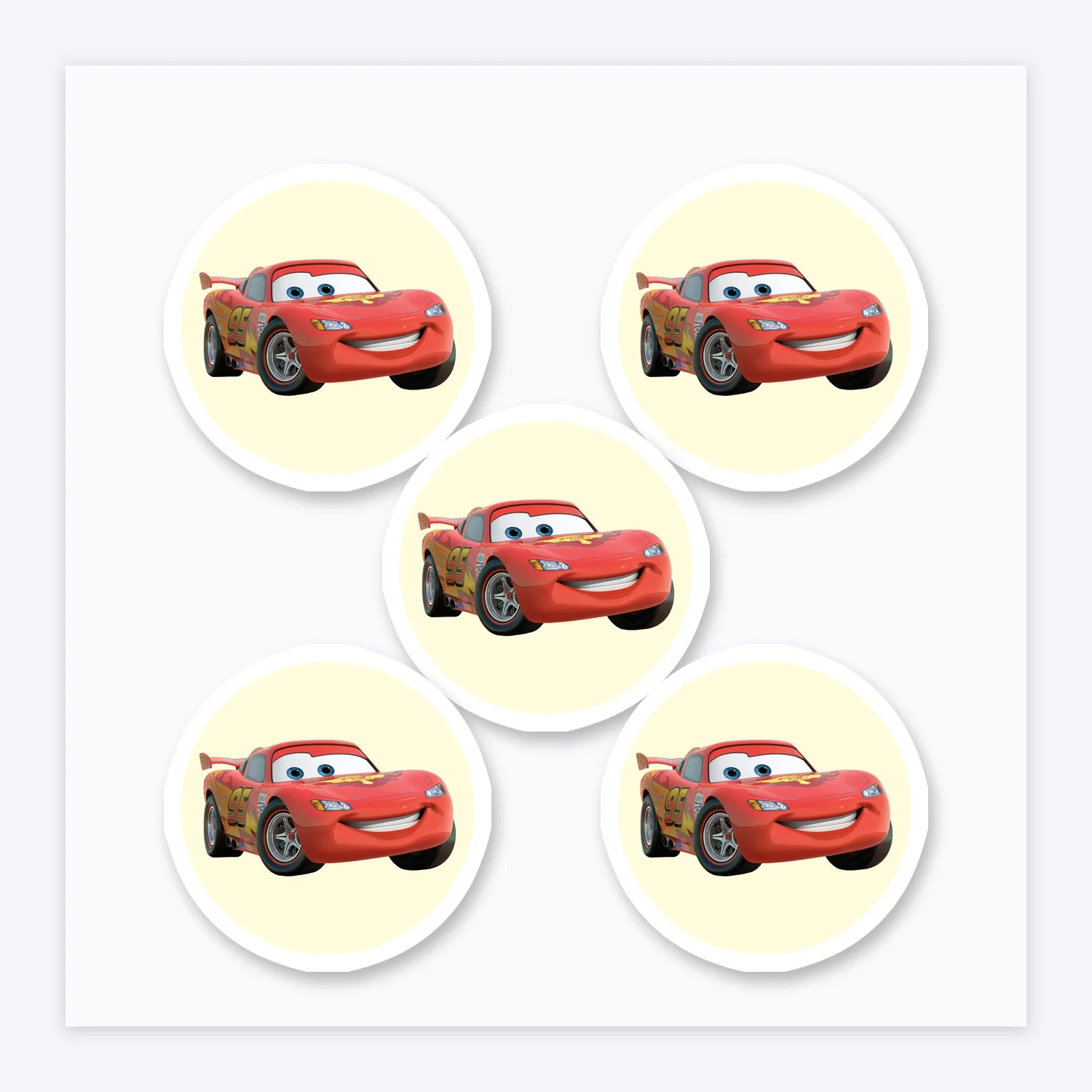 Cars Lightning McQueen Aufkleber Set