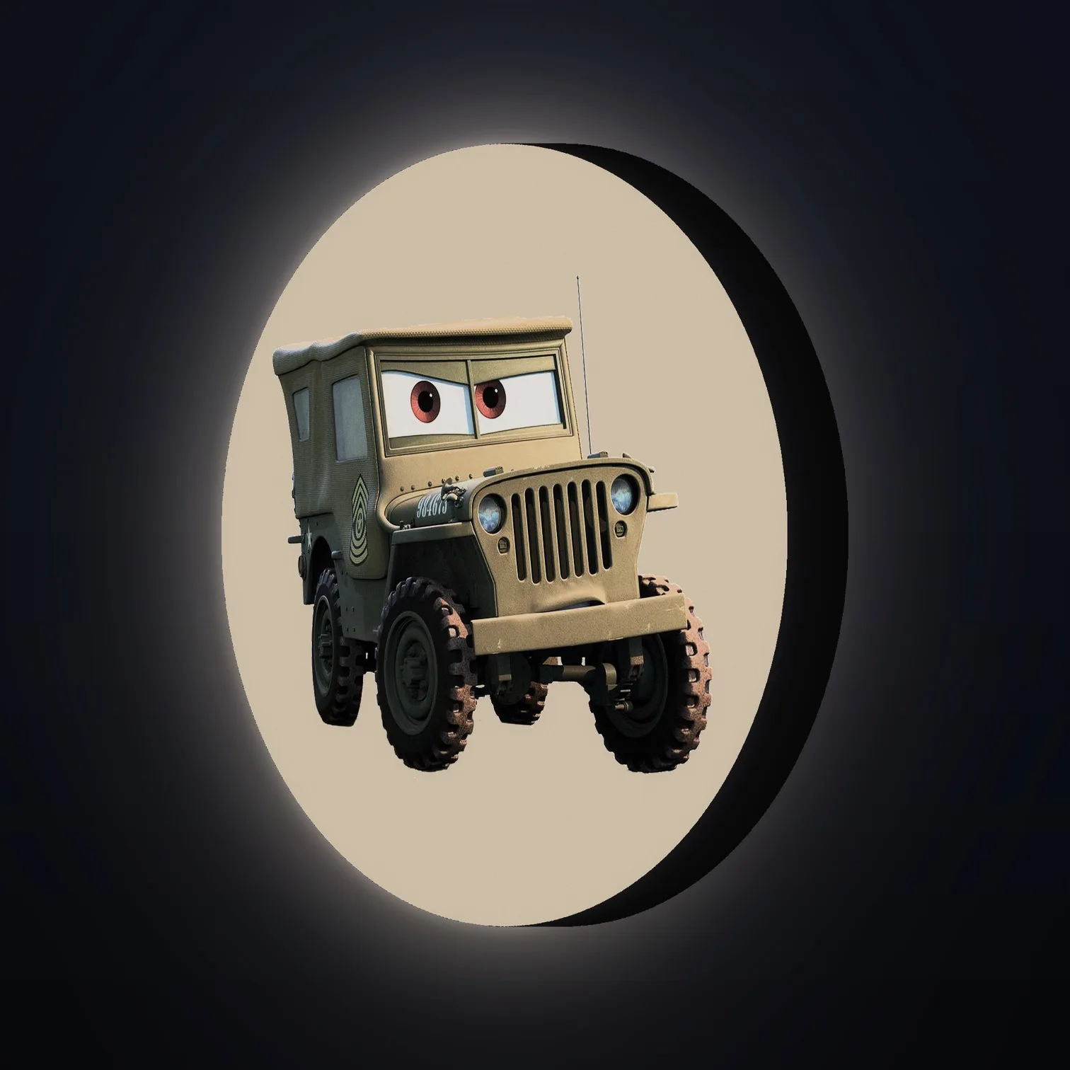 Cars Sarge Willys Jeep LED-Leuchte