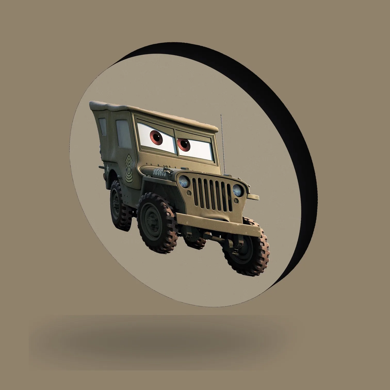 Cars Sarge Willys Jeep LED-Leuchte