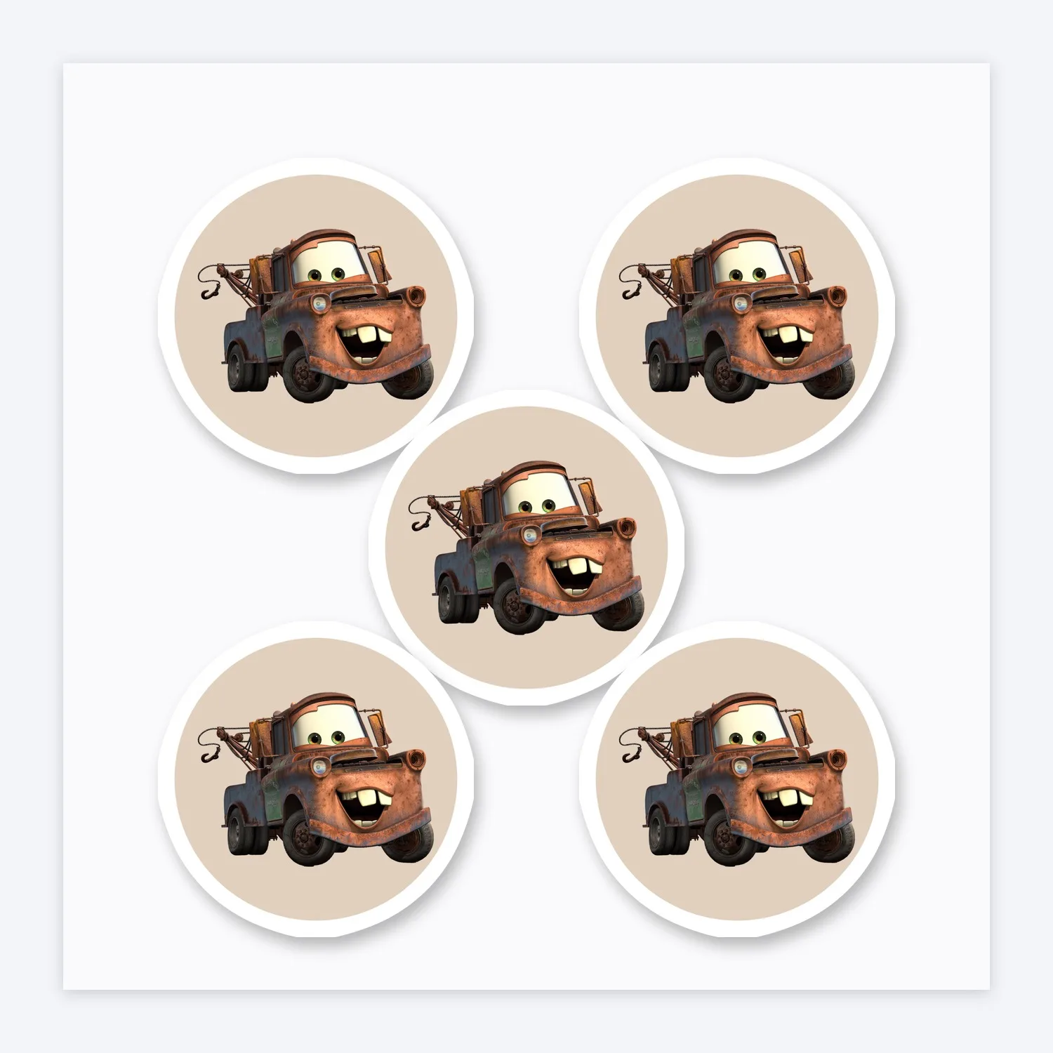 Cars Tow Mater Aufkleber Set