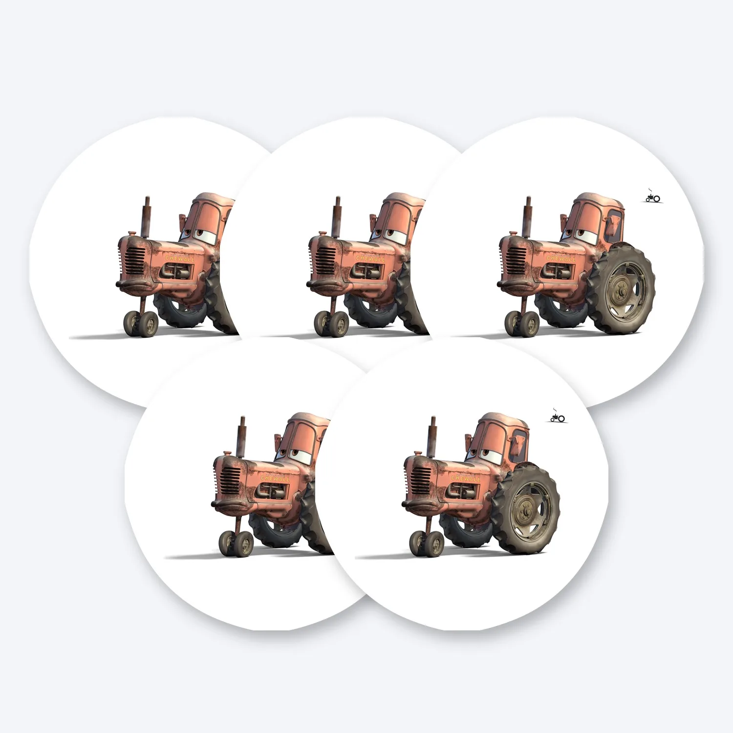 Cars Tractors Holstein Heifer Aufkleber Set