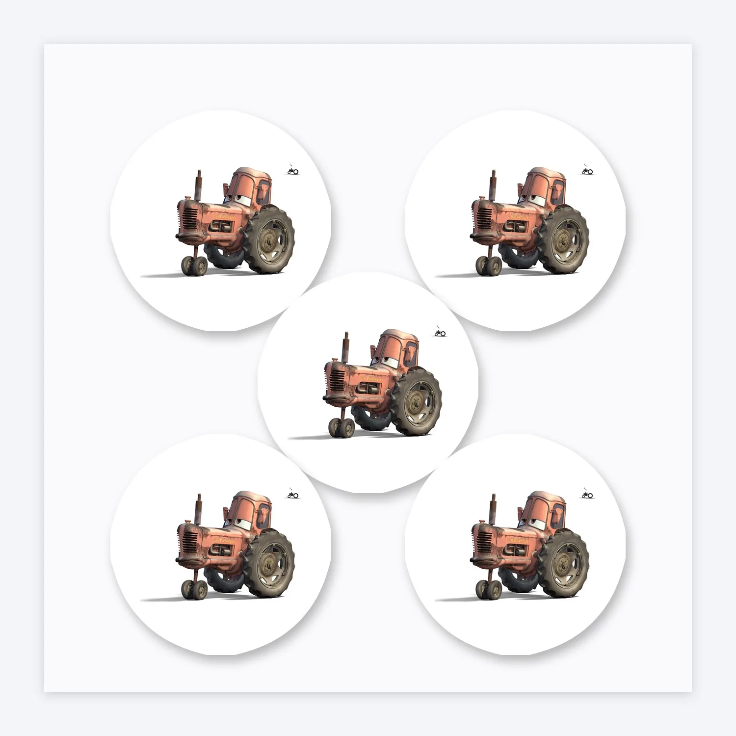 Cars Tractors Holstein Heifer Aufkleber Set