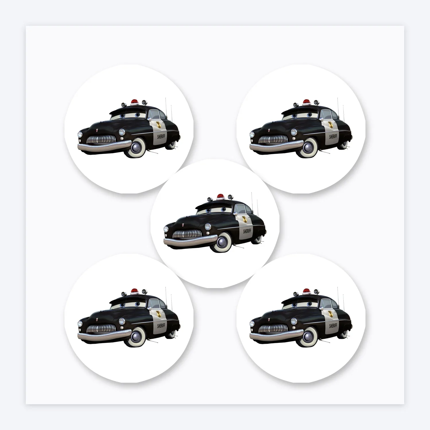 Cars Xerife Aufkleber Set