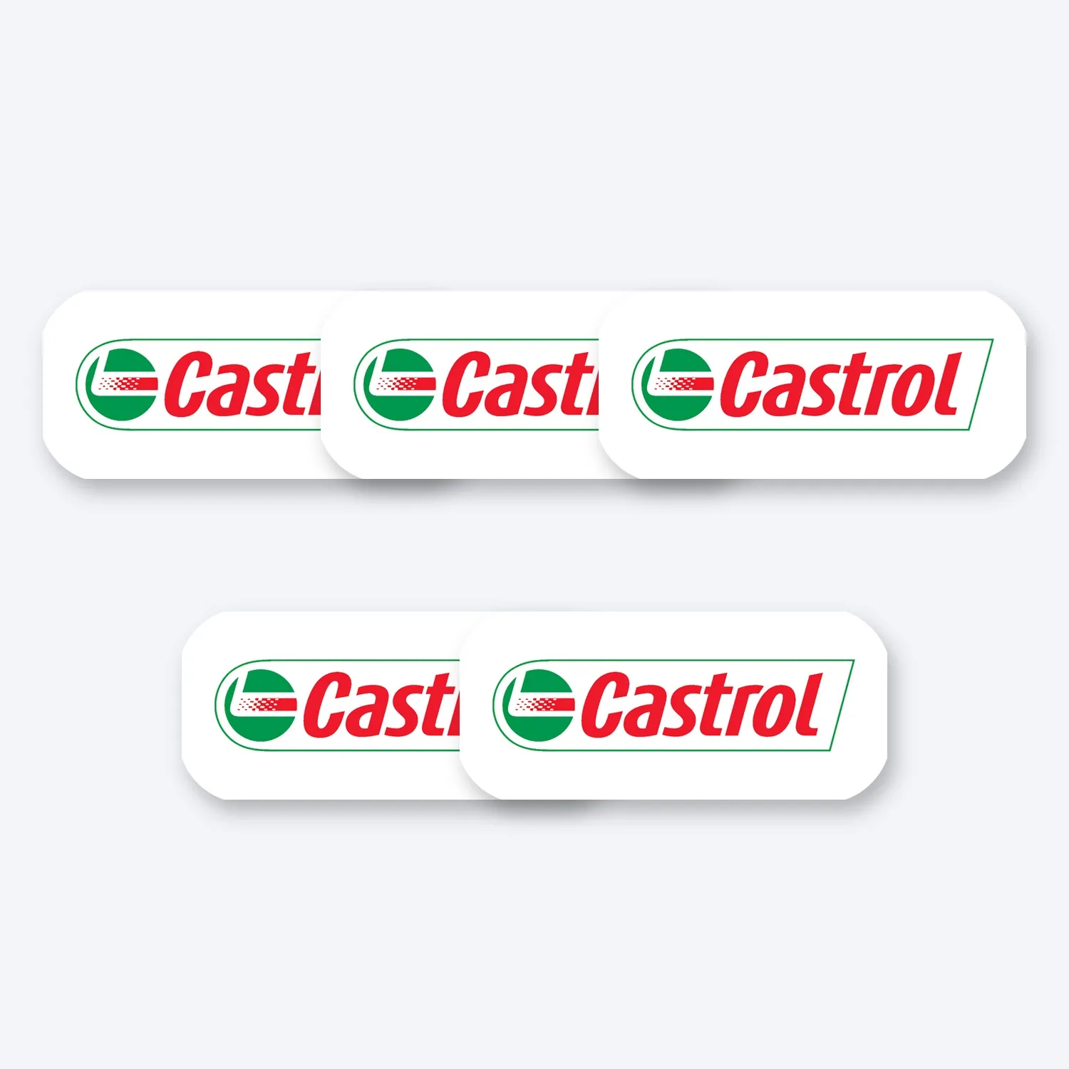 Castrol Oil Aufkleber Set