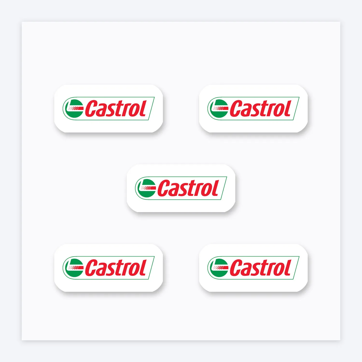 Castrol Oil Aufkleber Set